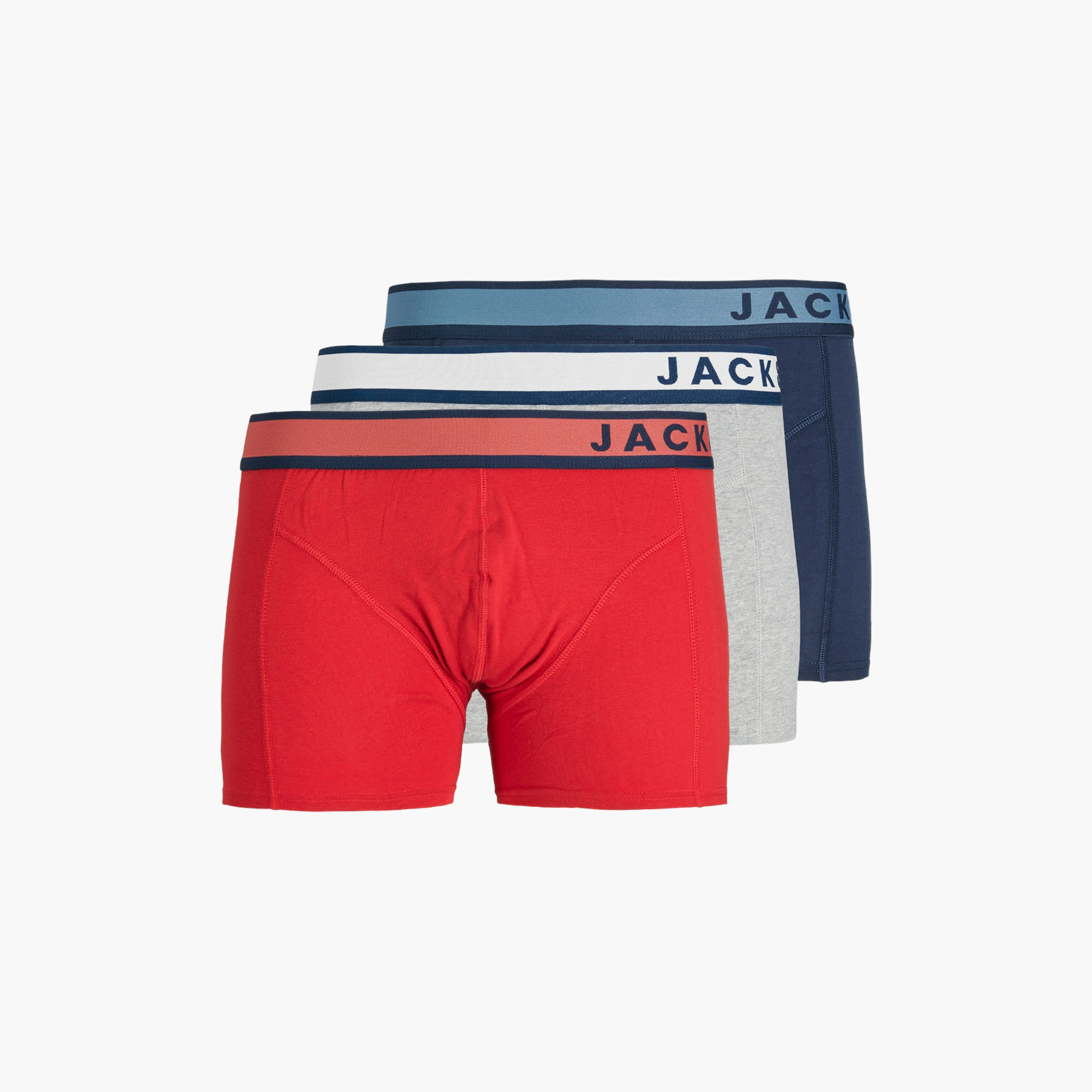 حزمة من 3 سراويل داخلية بحزام خصر مطاطي مطبوع عليها علامة تجارية من جاك آند جونز-men-clothing-innerwear-underwear-image-1
