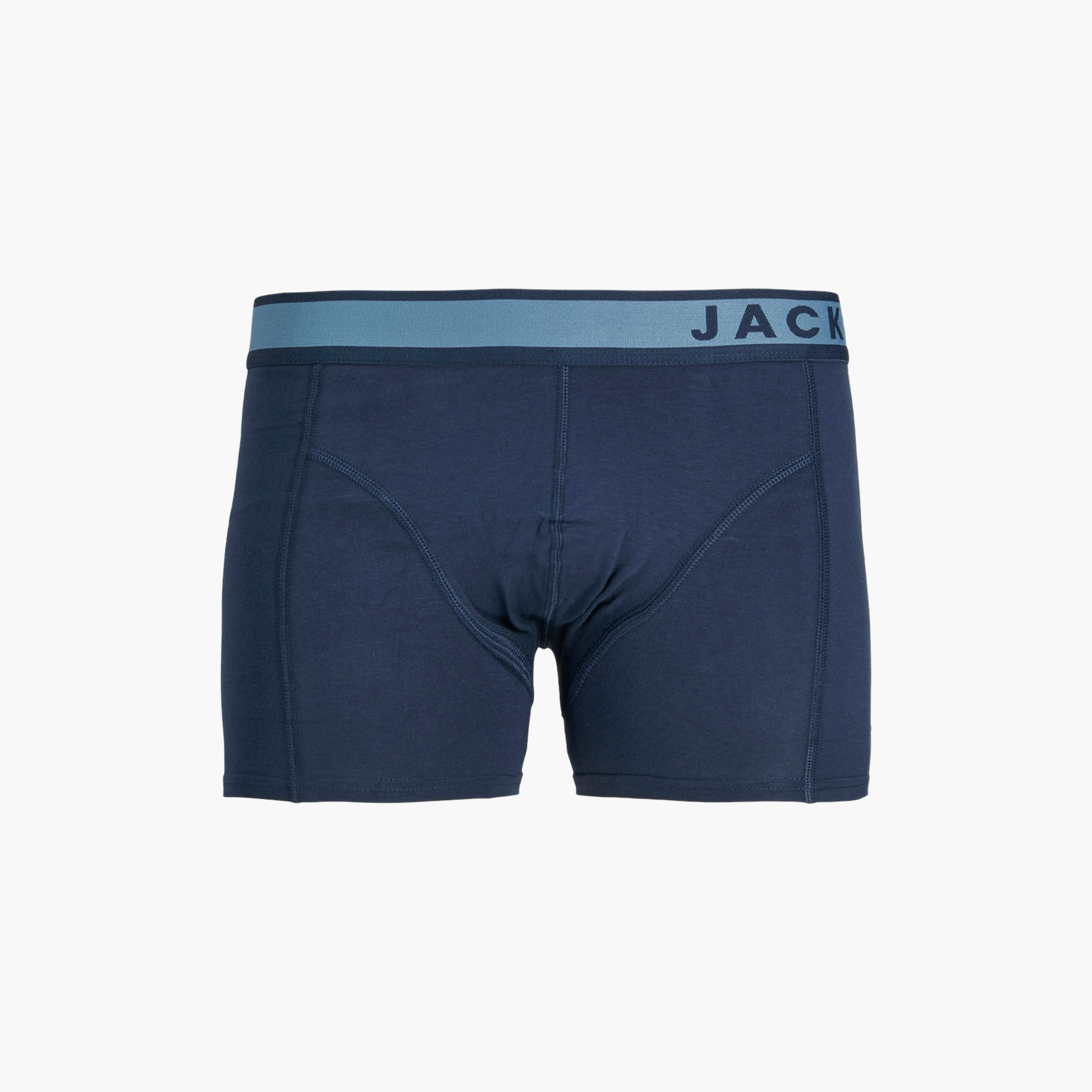 حزمة من 3 سراويل داخلية بحزام خصر مطاطي مطبوع عليها علامة تجارية من جاك آند جونز-men-clothing-innerwear-underwear-image-2