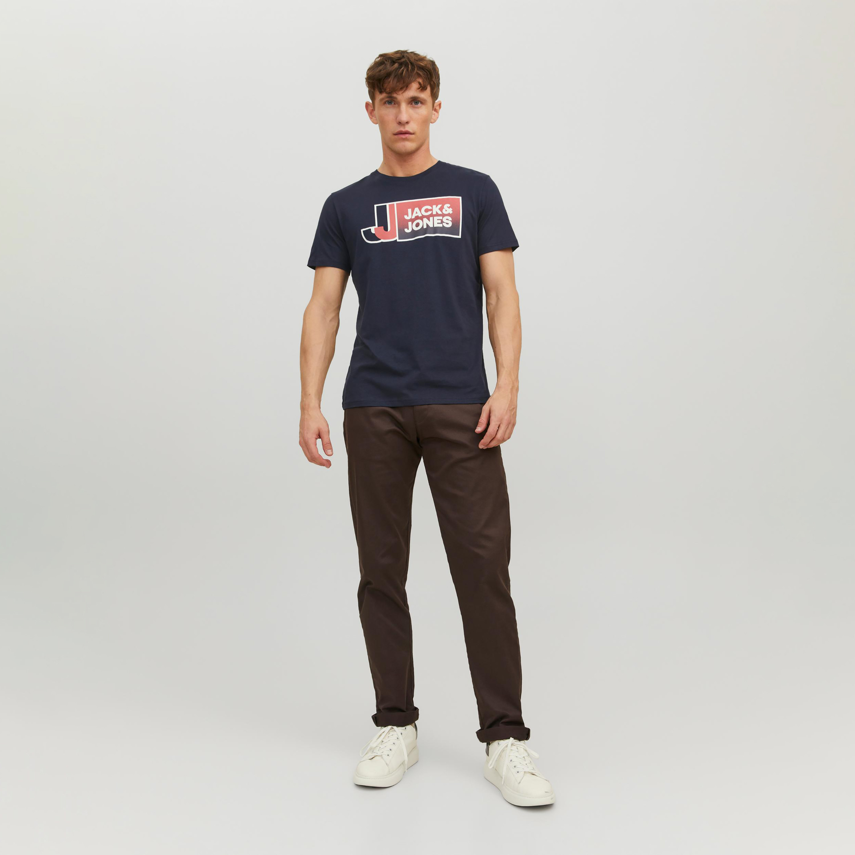 Jack & Jones Logo Crew Neck Short Sleeves T-Shirt-men-clothing-tshirtsandpolos-tshirts-image-2