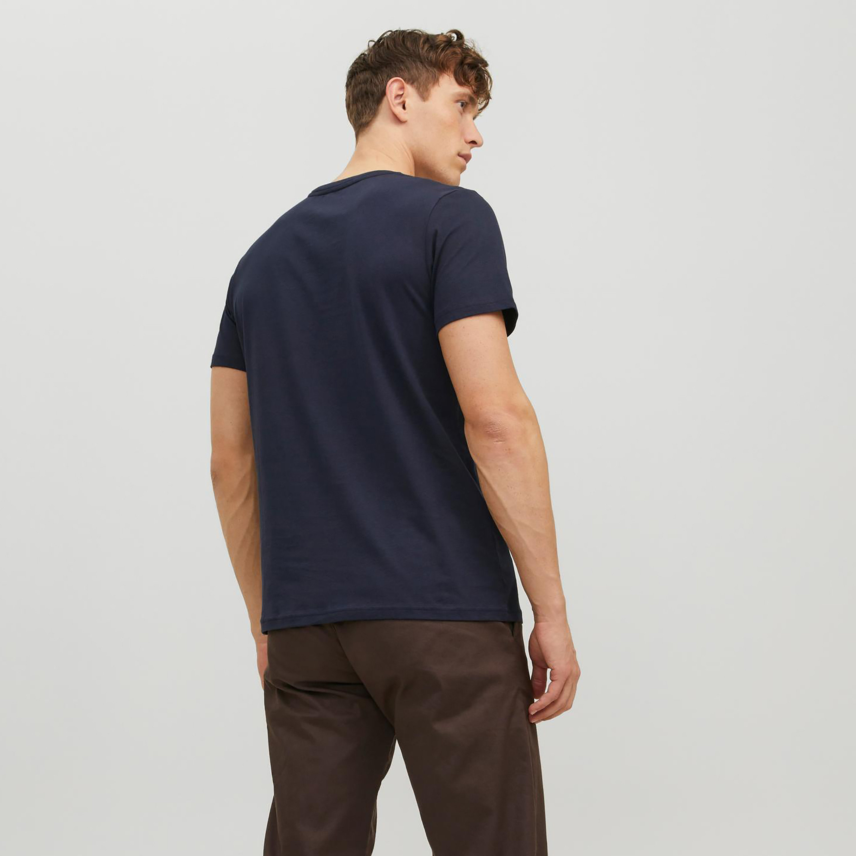 Jack & Jones Logo Crew Neck Short Sleeves T-Shirt-men-clothing-tshirtsandpolos-tshirts-image-4