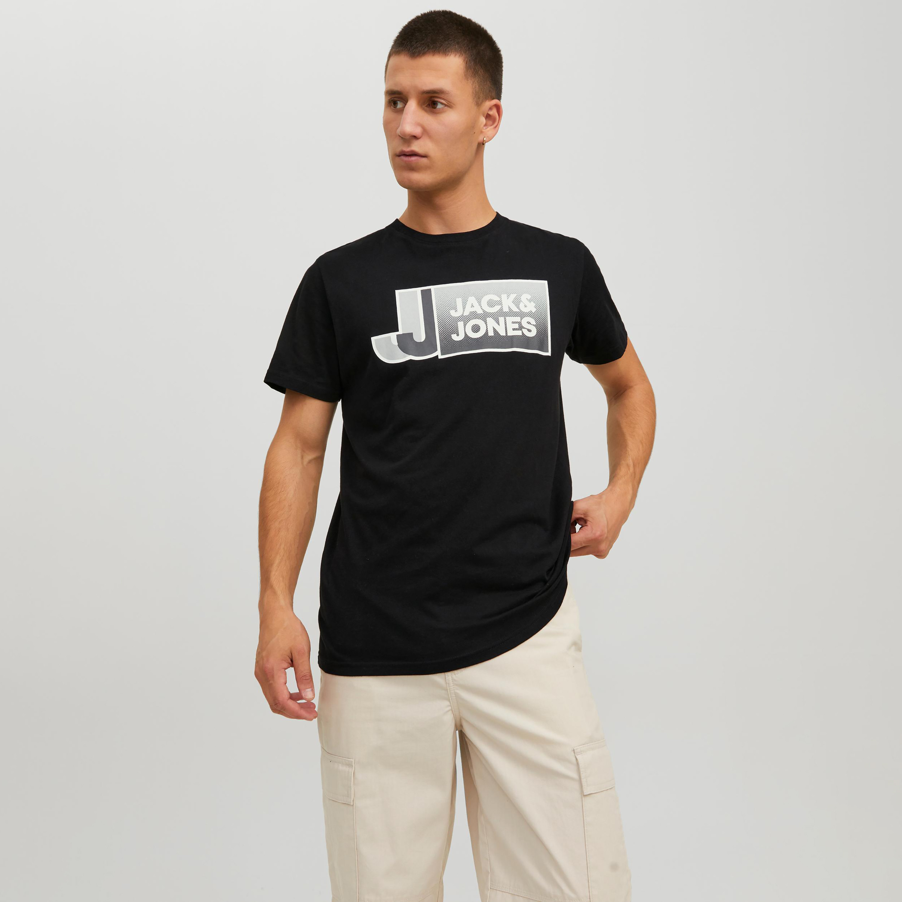 Jack & Jones Logo Crew Neck Short Sleeves T-Shirt-men-clothing-tshirtsandpolos-tshirts-image-1