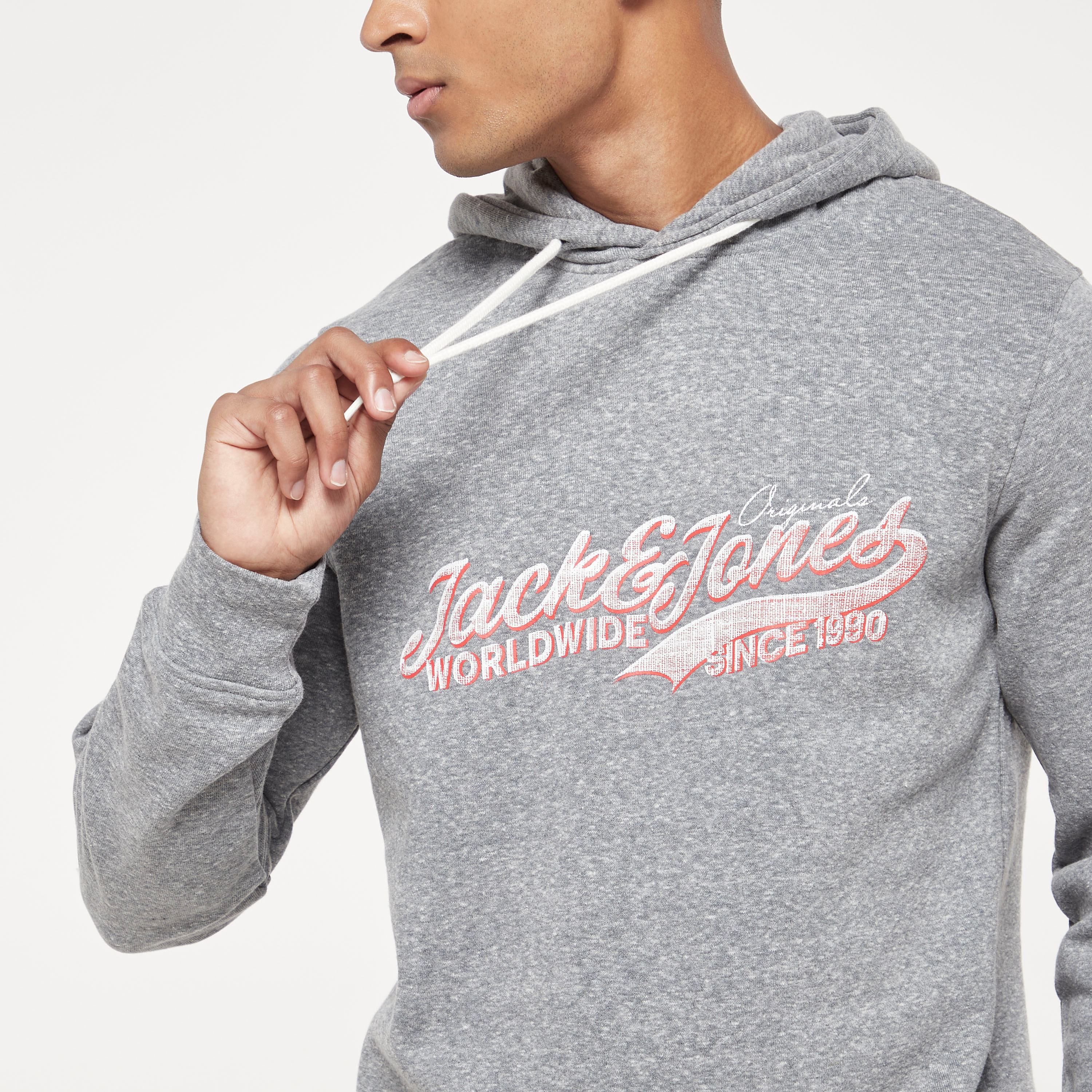Jack & Jones Men Navy Blue Printed Hoodie-men-winterwear-hoodiesandsweatshirts-image-4