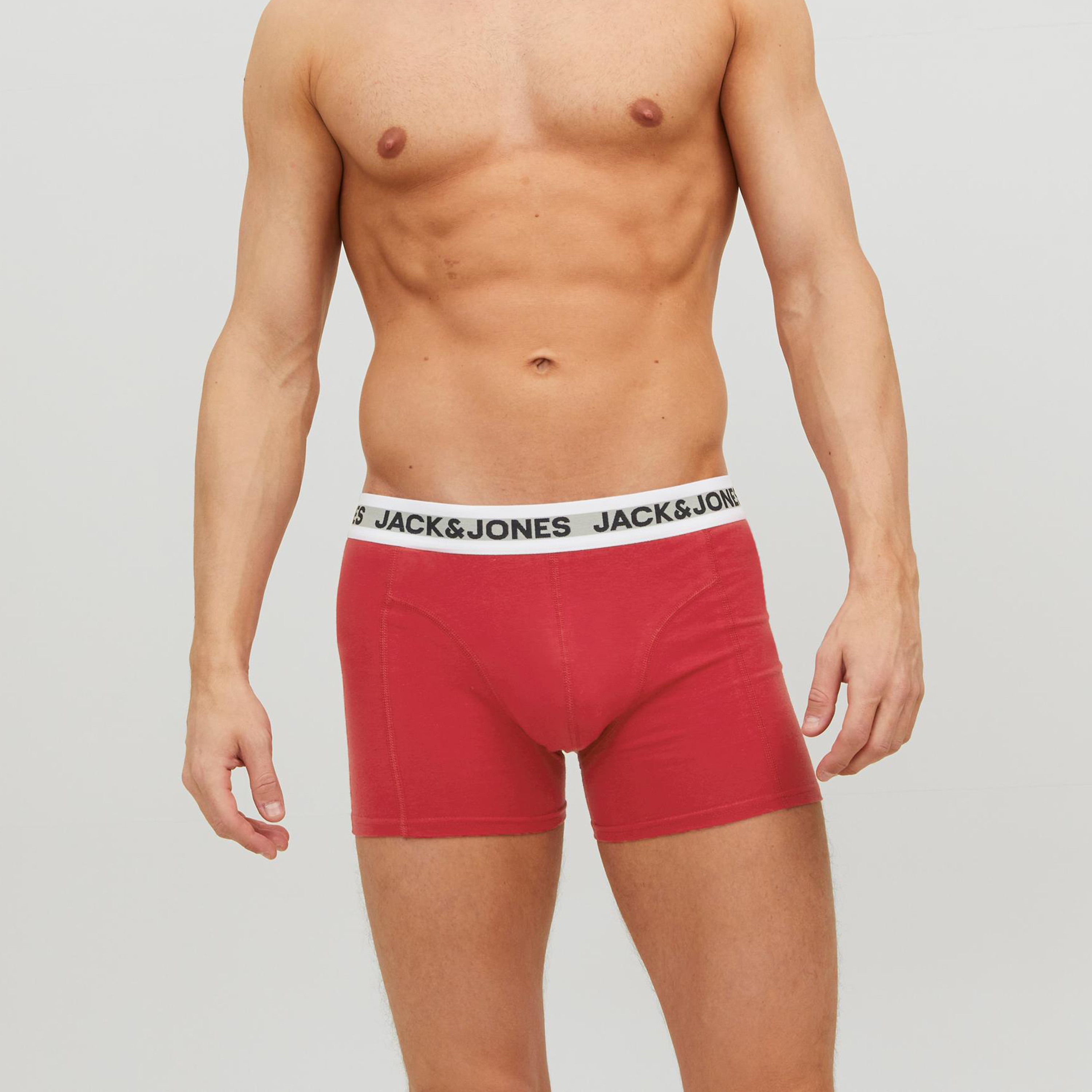 Jack & Jones Pack of 3 Plain Mid-Rise Trunks-men-clothing-innerwear-underwear-image-2