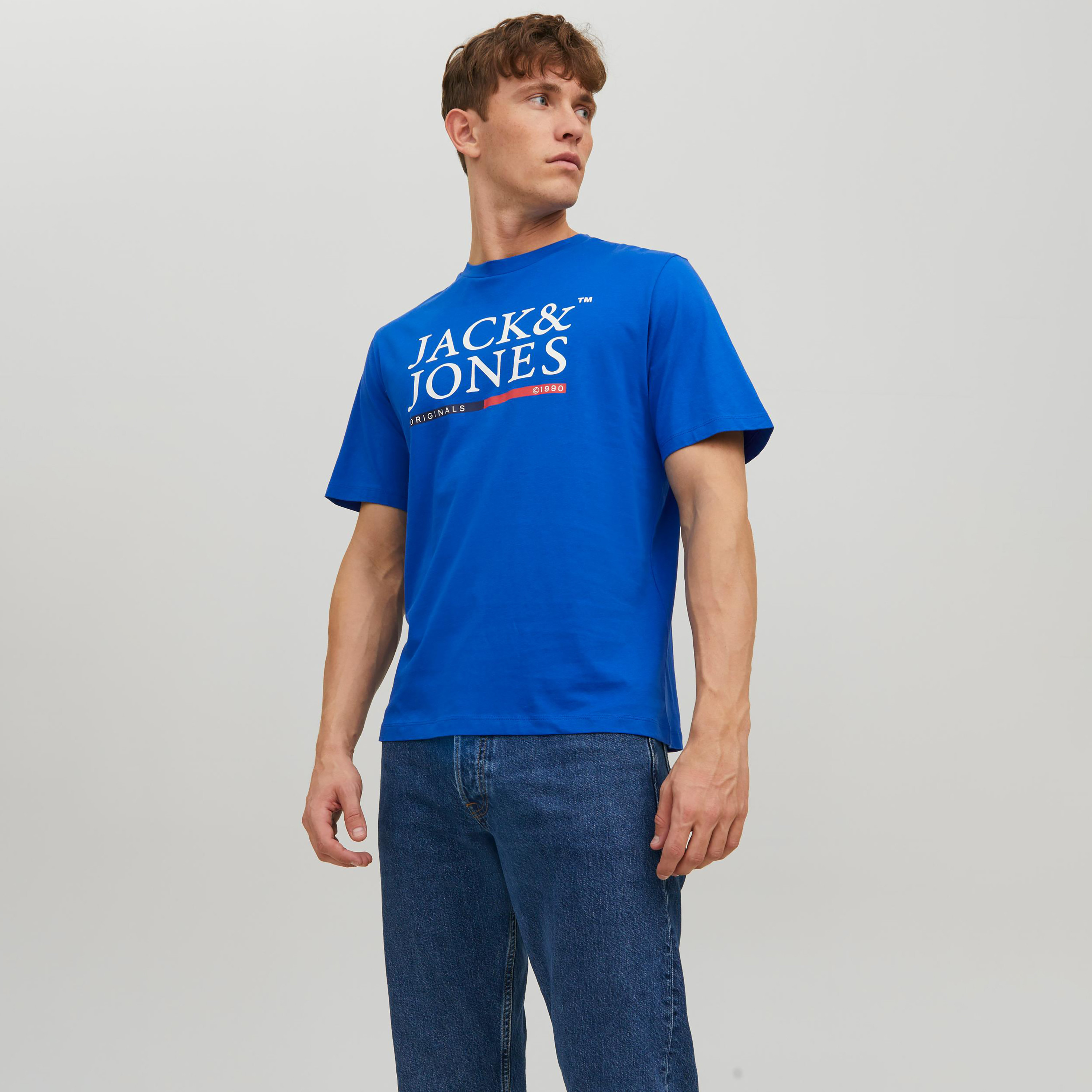 Jack & Jones Logo Crew Neck Short Sleeves T-Shirt-men-clothing-tshirtsandpolos-tshirts-image-1