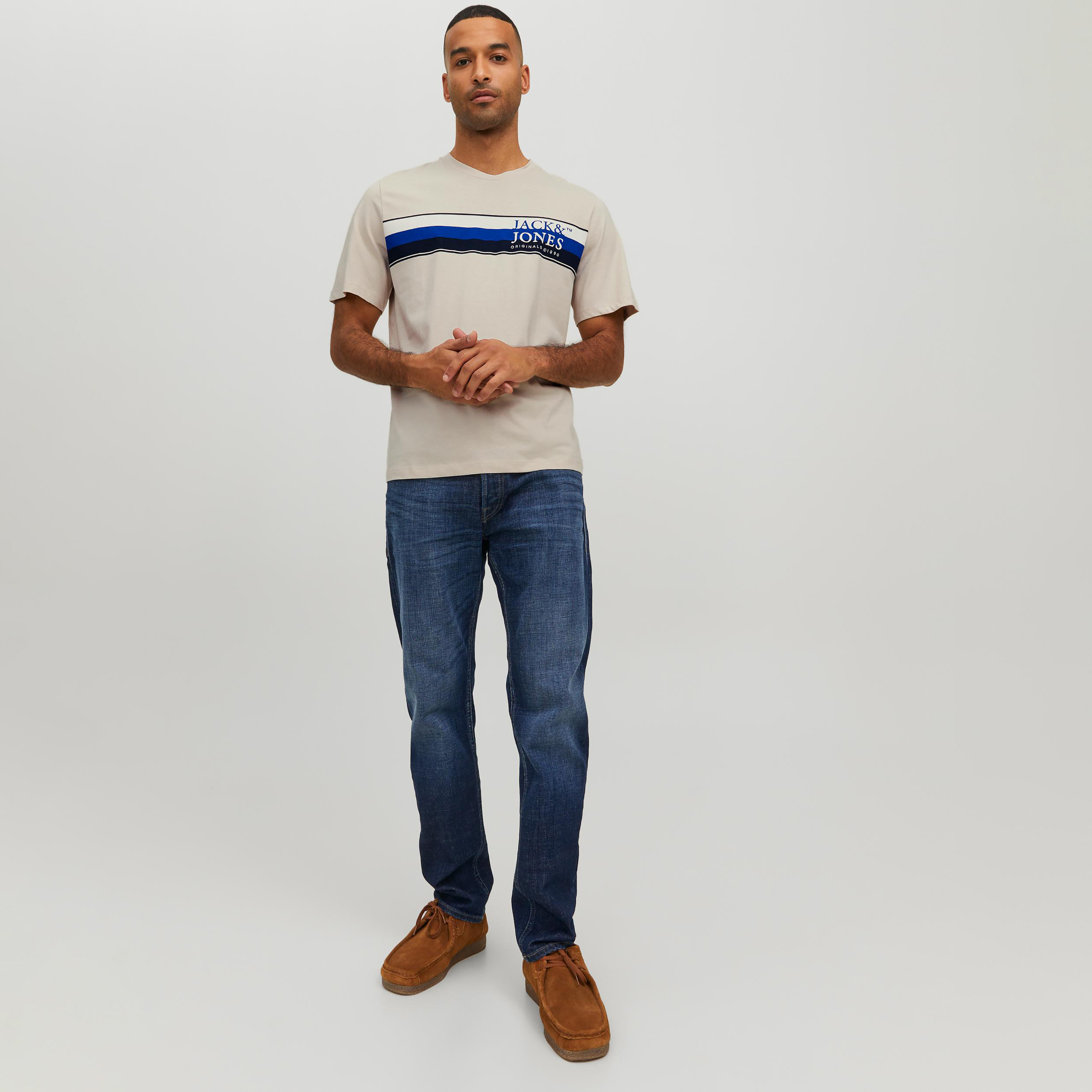 Jack & Jones Logo Crew Neck Short Sleeves T-Shirt-men-clothing-tshirtsandpolos-tshirts-image-2