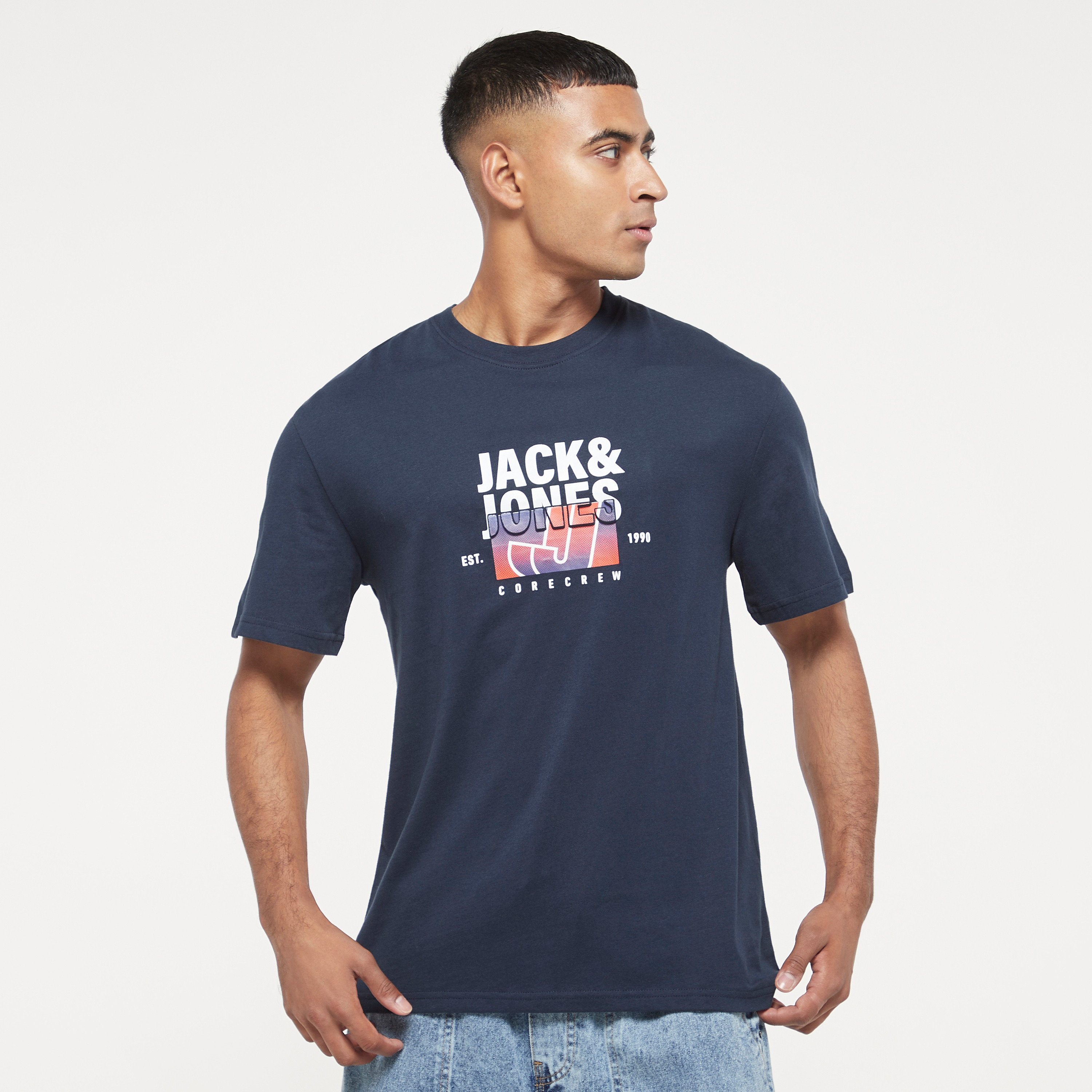 Jack & Jones Printed Crew Neck Short Sleeves T-Shirt-men-clothing-tshirtsandpolos-tshirts-image-1