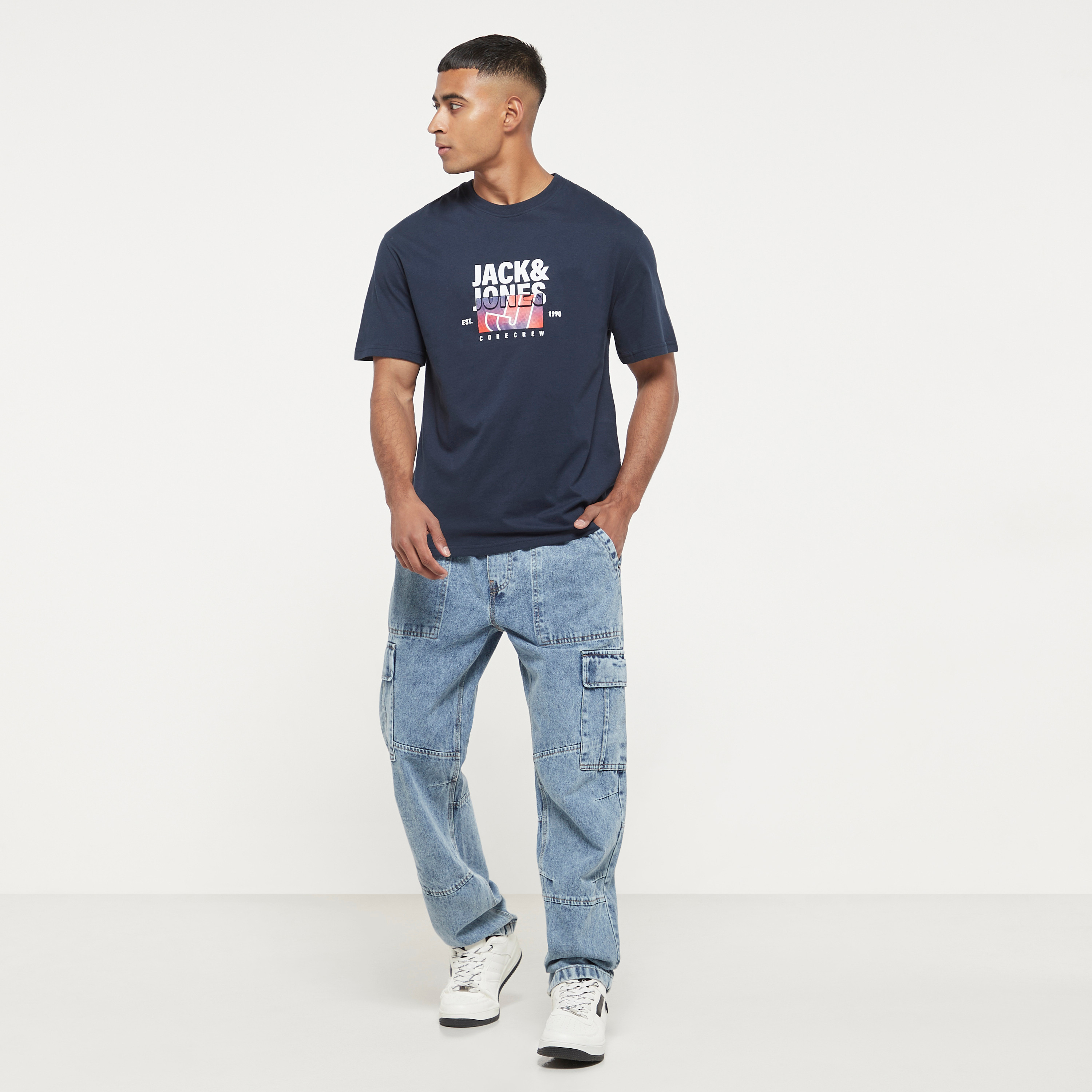 Jack & Jones Printed Crew Neck Short Sleeves T-Shirt-men-clothing-tshirtsandpolos-tshirts-image-2