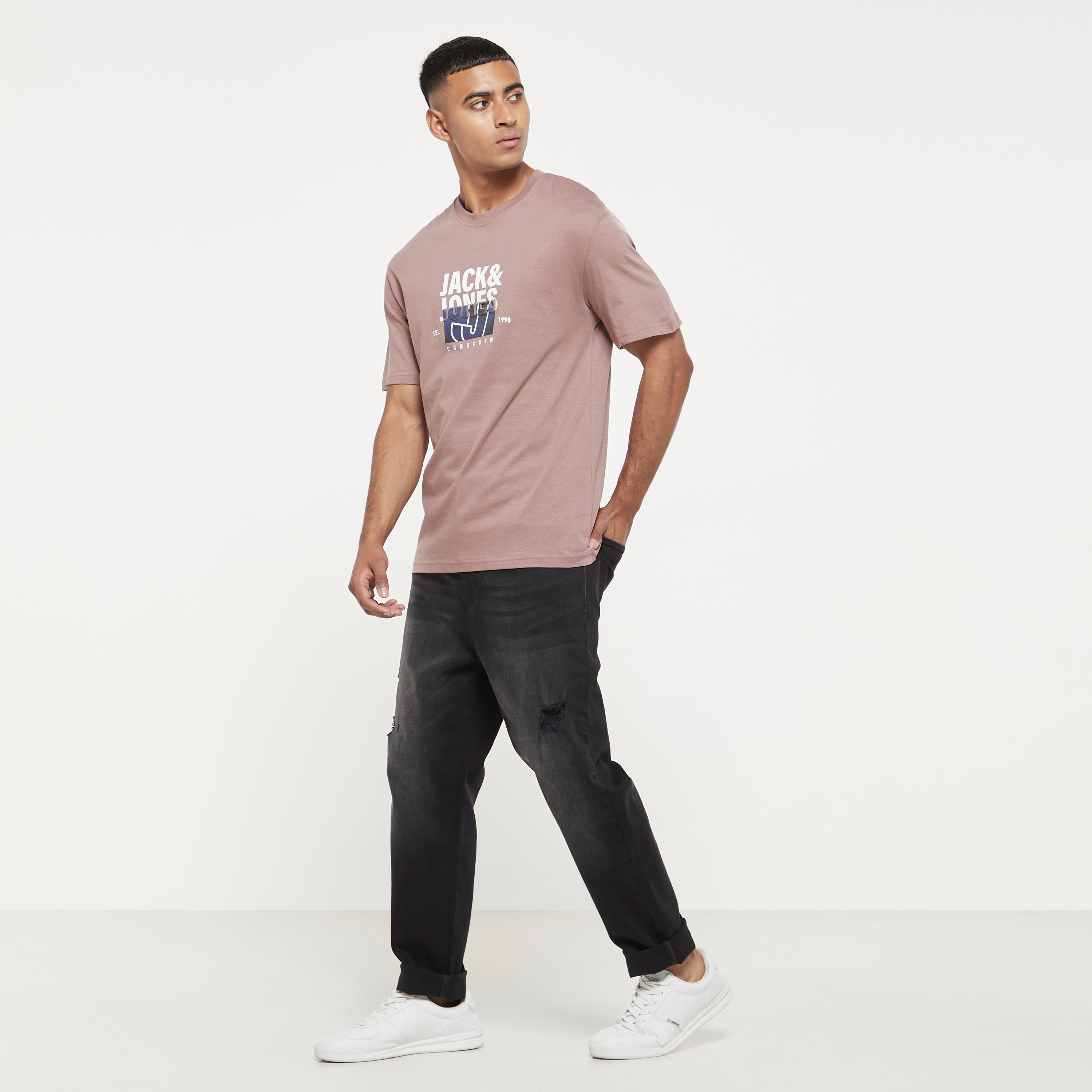 Jack & Jones Printed Crew Neck Short Sleeves T-Shirt-men-clothing-tshirtsandpolos-tshirts-image-6