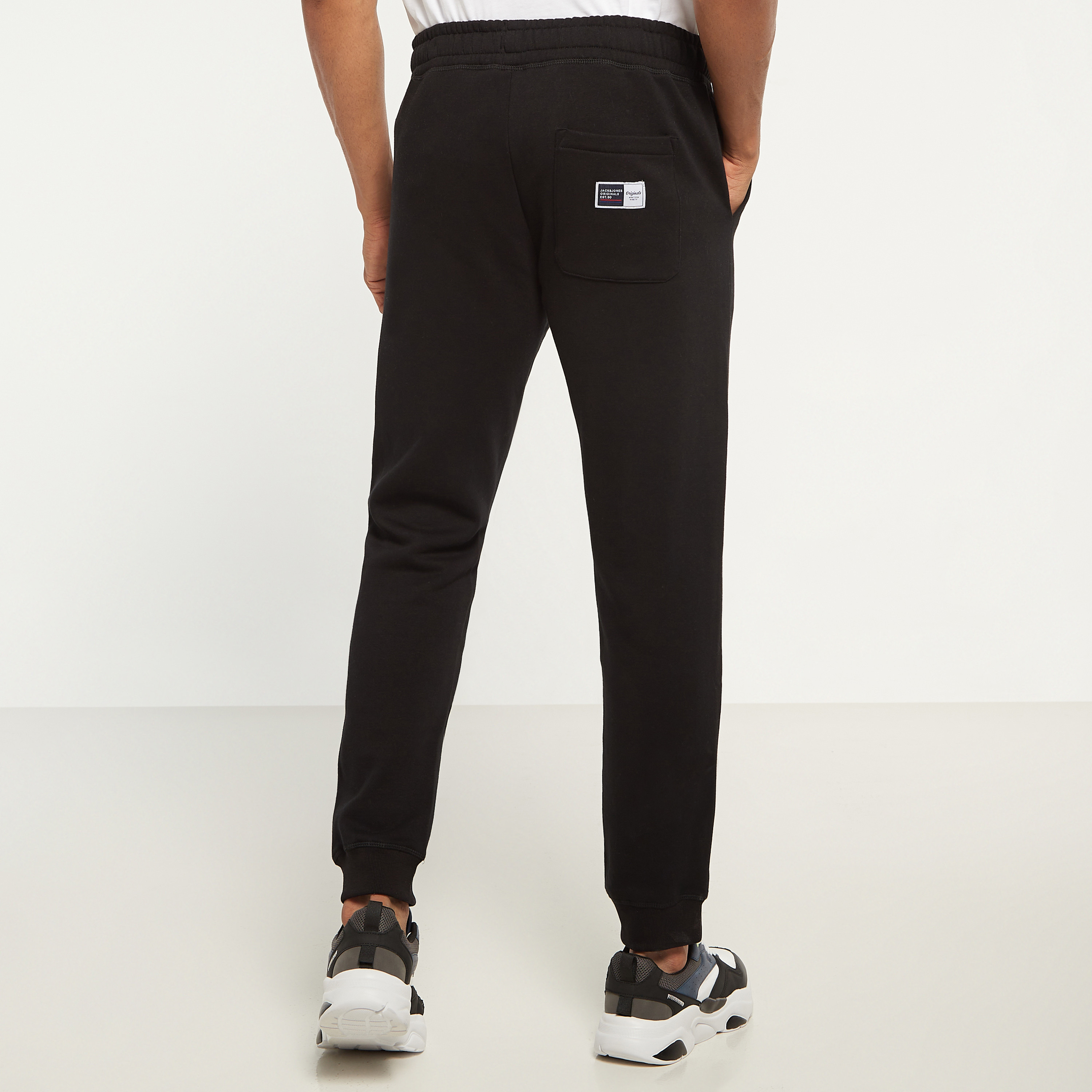 Jack & Jones Logo Mid Waist Drawstring Joggers-men-clothing-bottoms-joggers-image-3