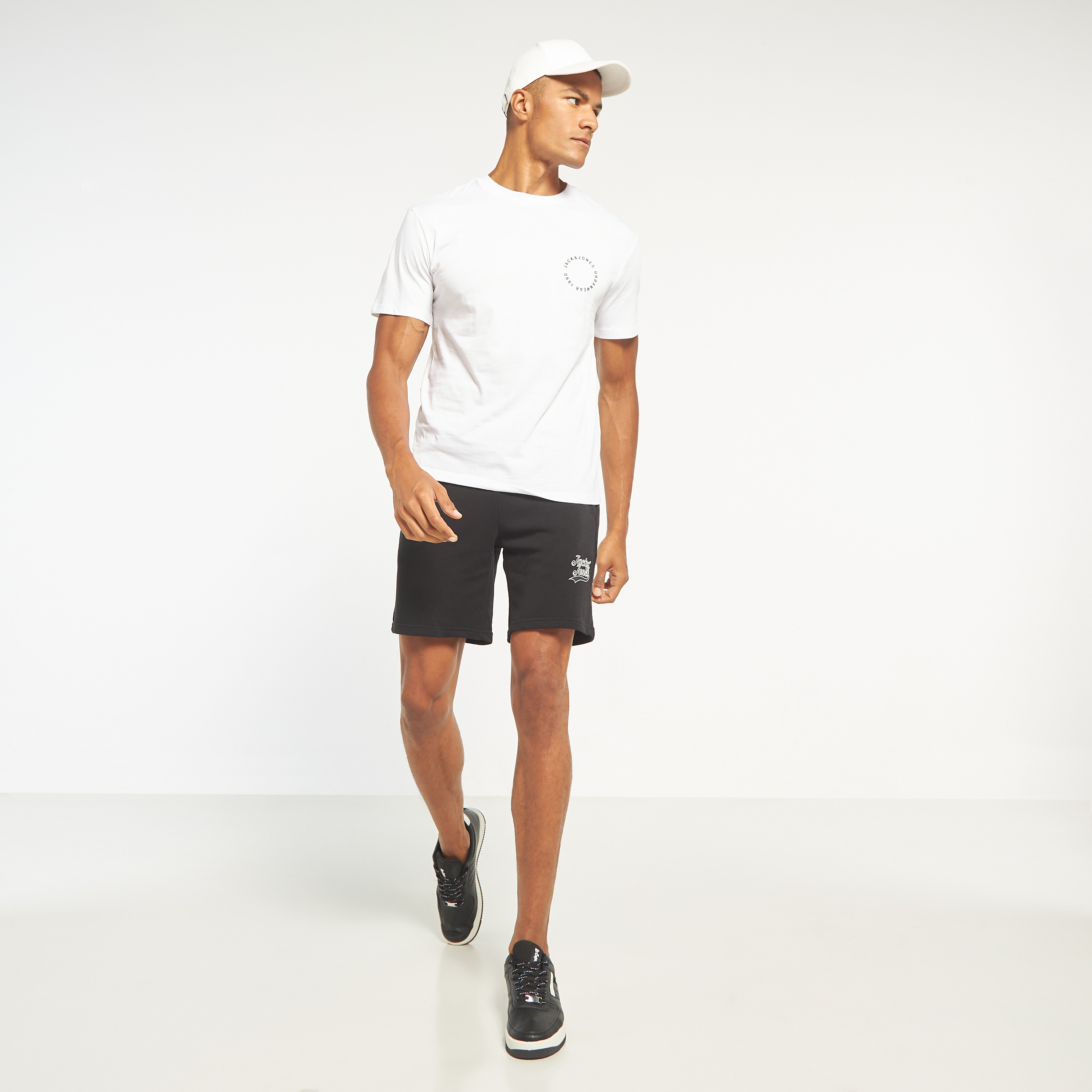 Jack & Jones Logo High-Rise Drawstring Shorts-men-clothing-bottoms-shorts-image-2