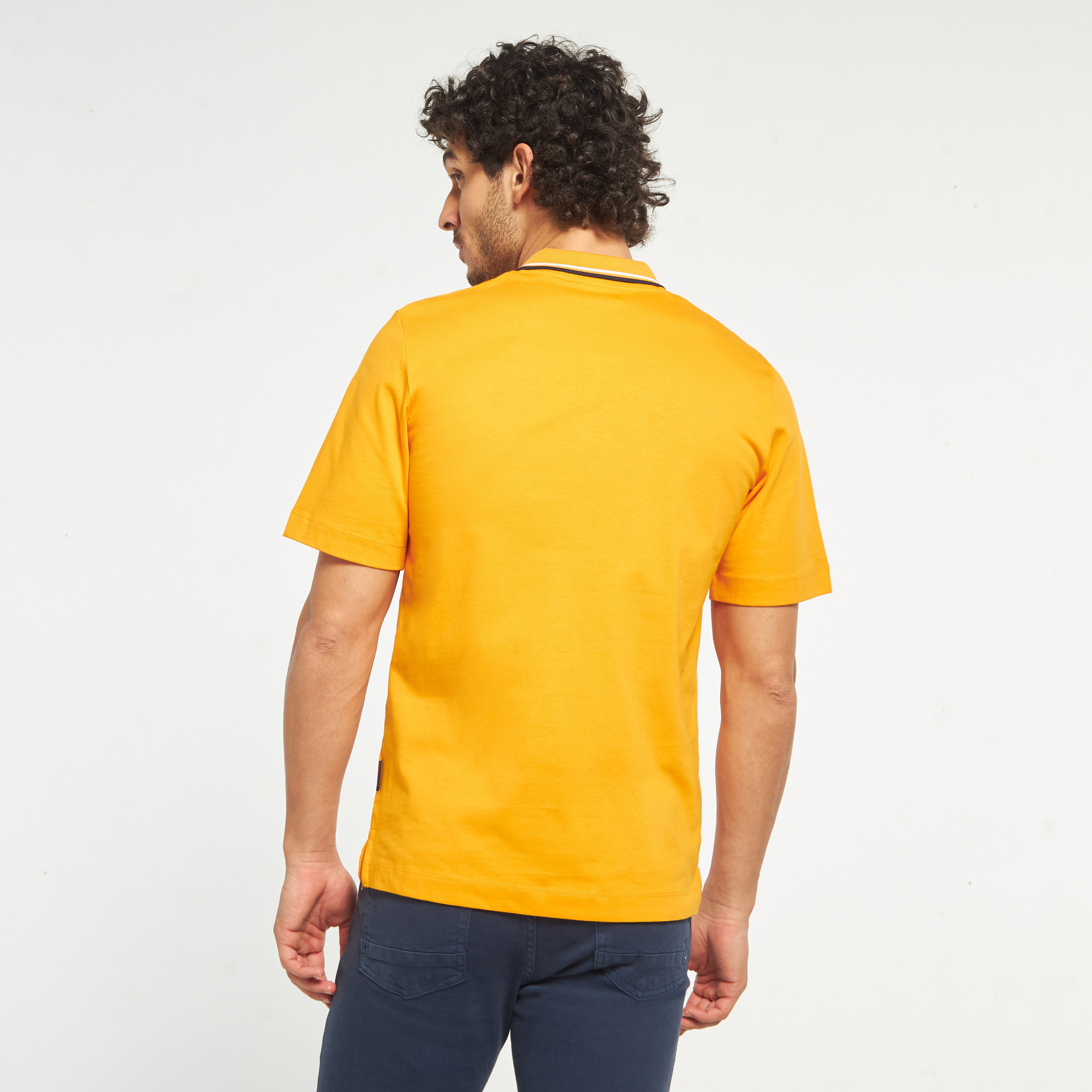 بولو تي شيرت من جاك آند جونز بأكمام قصيرة مع شعار-men-clothing-tshirtsandpolos-polos-image-19