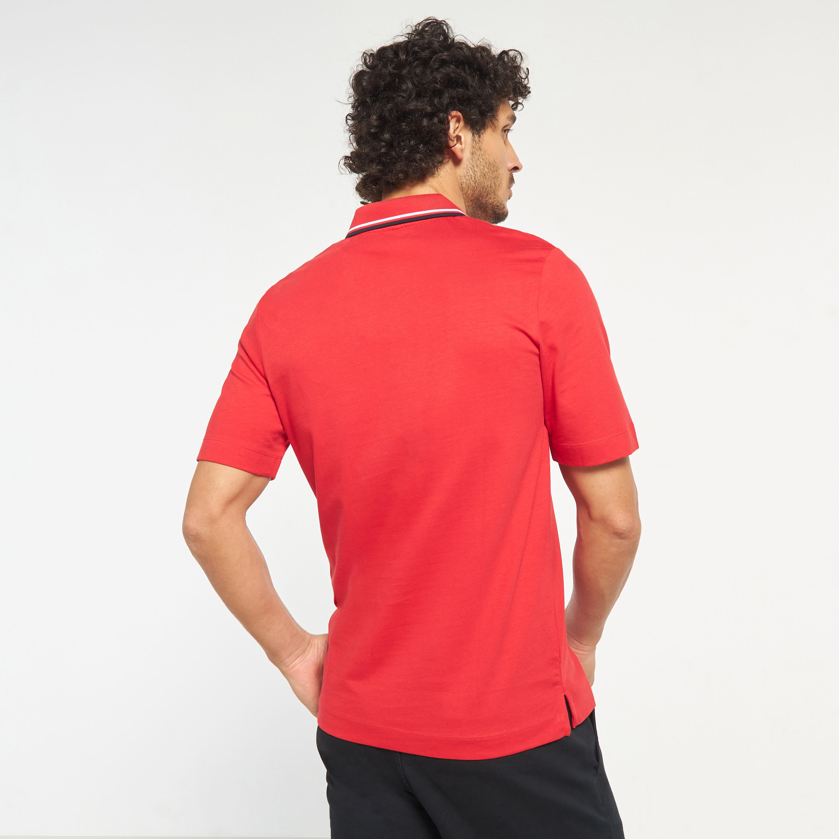بولو تي شيرت من جاك آند جونز بأكمام قصيرة مع شعار-men-clothing-tshirtsandpolos-polos-image-23