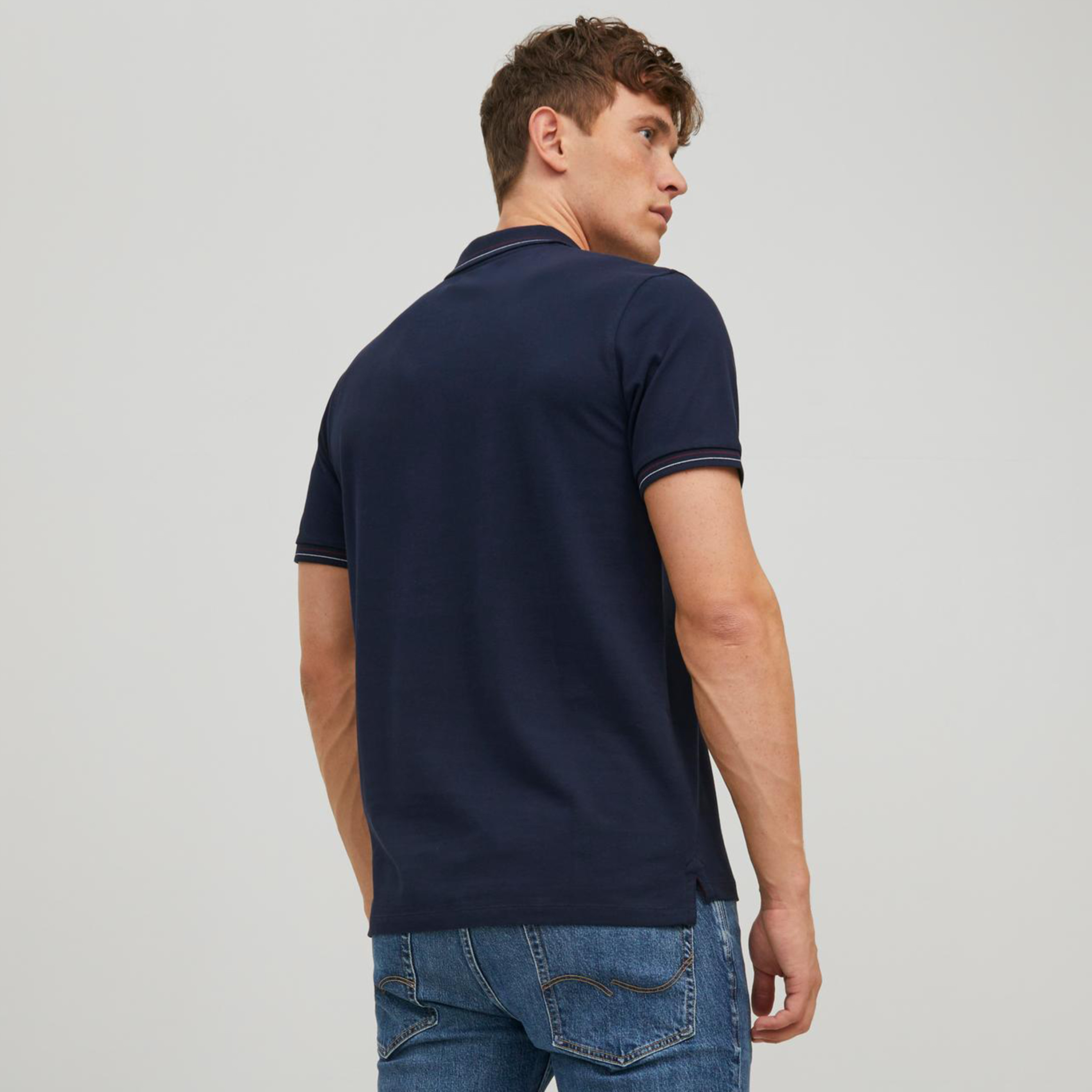 بولو تي شيرت من جاك آند جونز بأكمام قصيرة مع مطبوع-men-clothing-tshirtsandpolos-polos-image-4