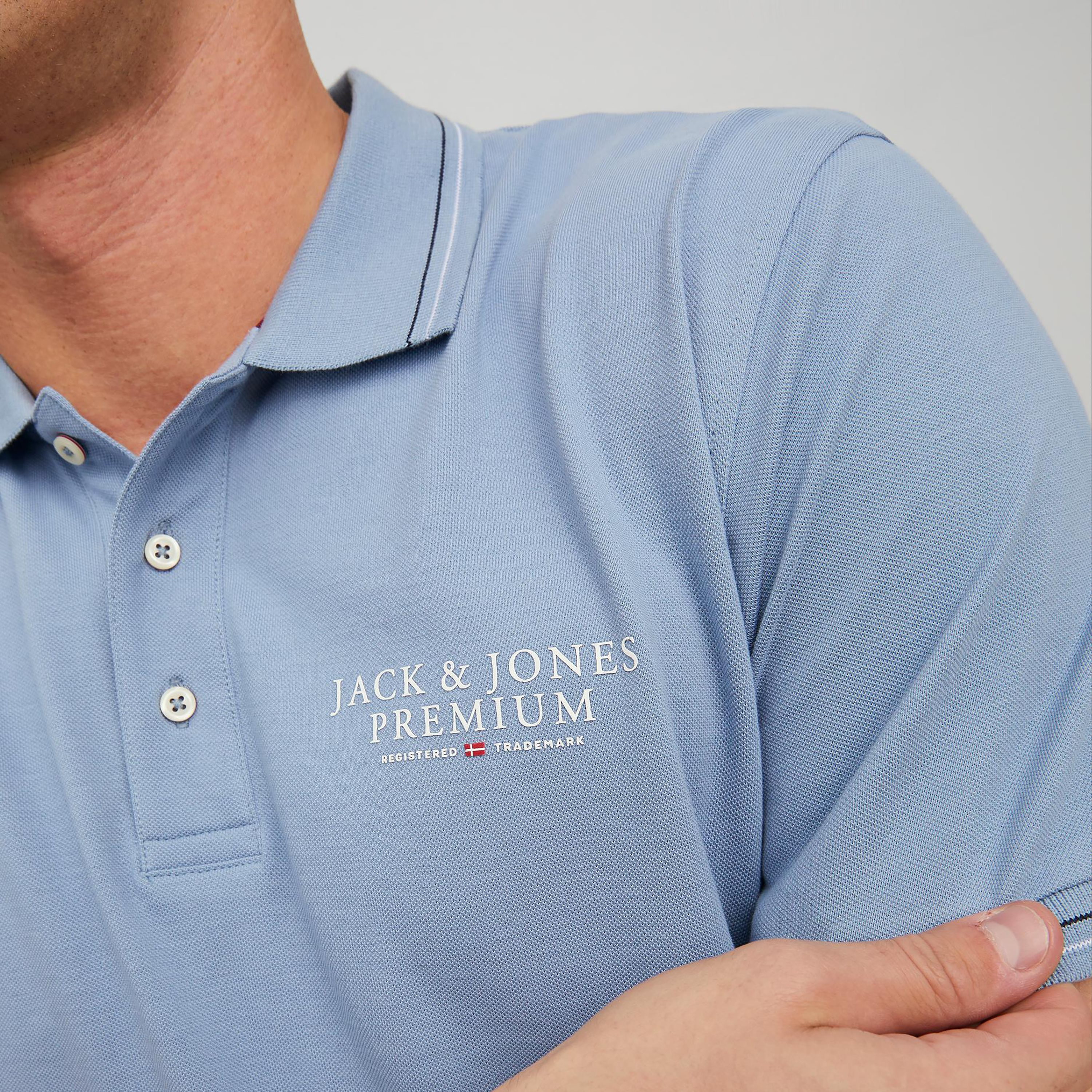 بولو تي شيرت من جاك آند جونز بأكمام قصيرة مع مطبوع-men-clothing-tshirtsandpolos-polos-image-3