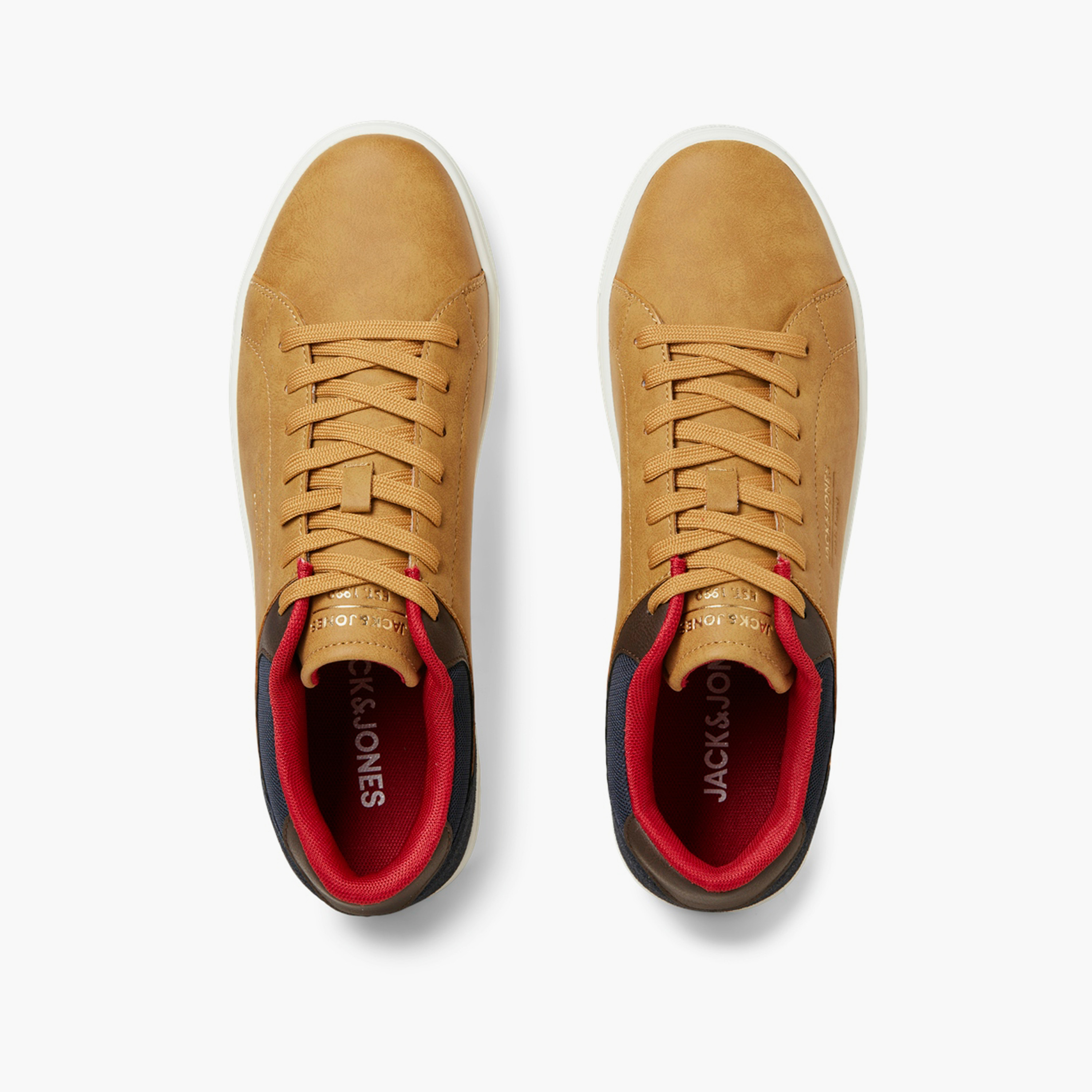 Jack & Jones Men's Lace-Up Low Top Sneakers | 12229020-men-shoes-sneakers-image-3