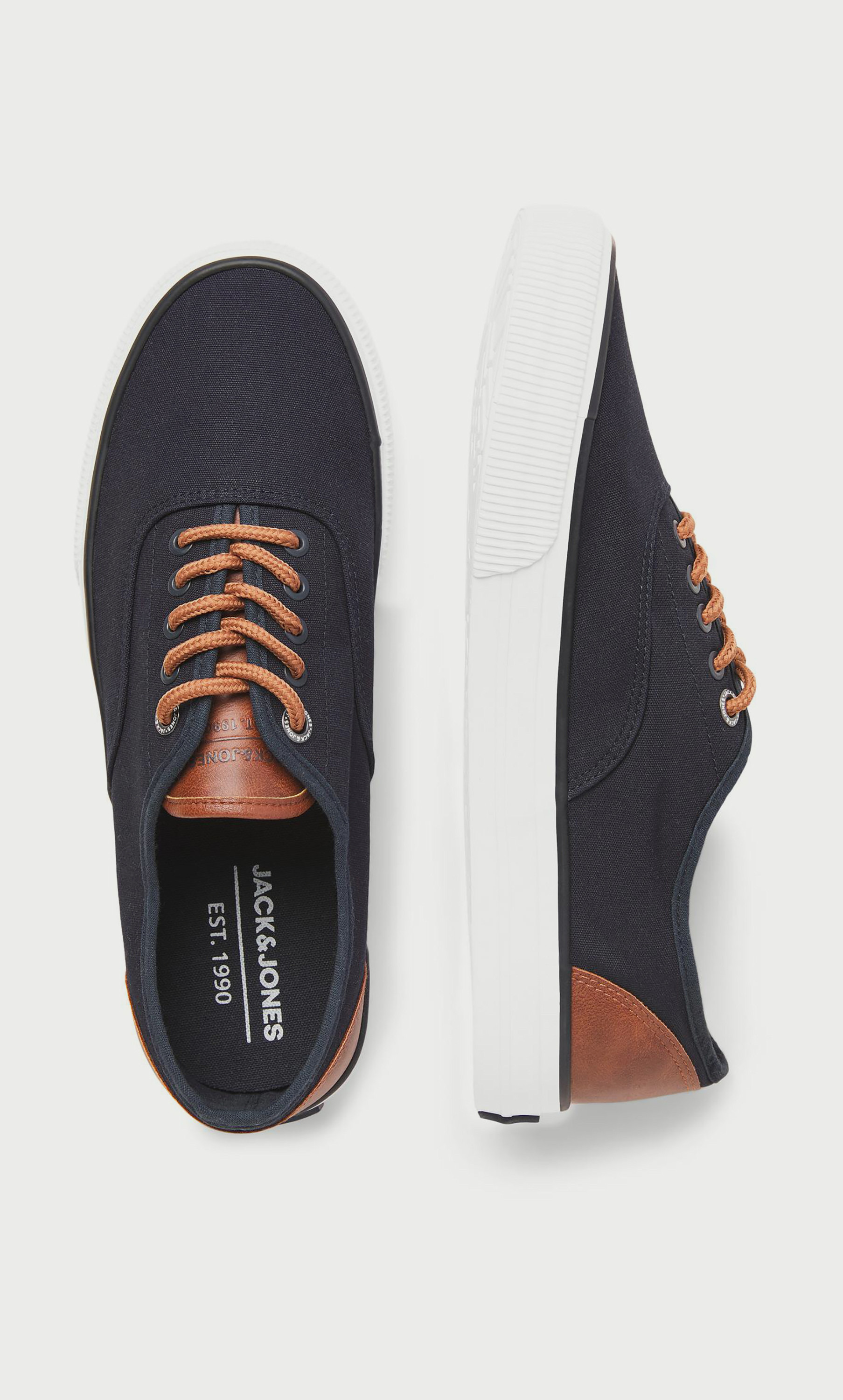 سنيكرز كانفاس من جاك آند جونز للرجال مع رباط برقبة منخفضة | 12229023-CP_BESTPRICE_EXCLUSION-image-6