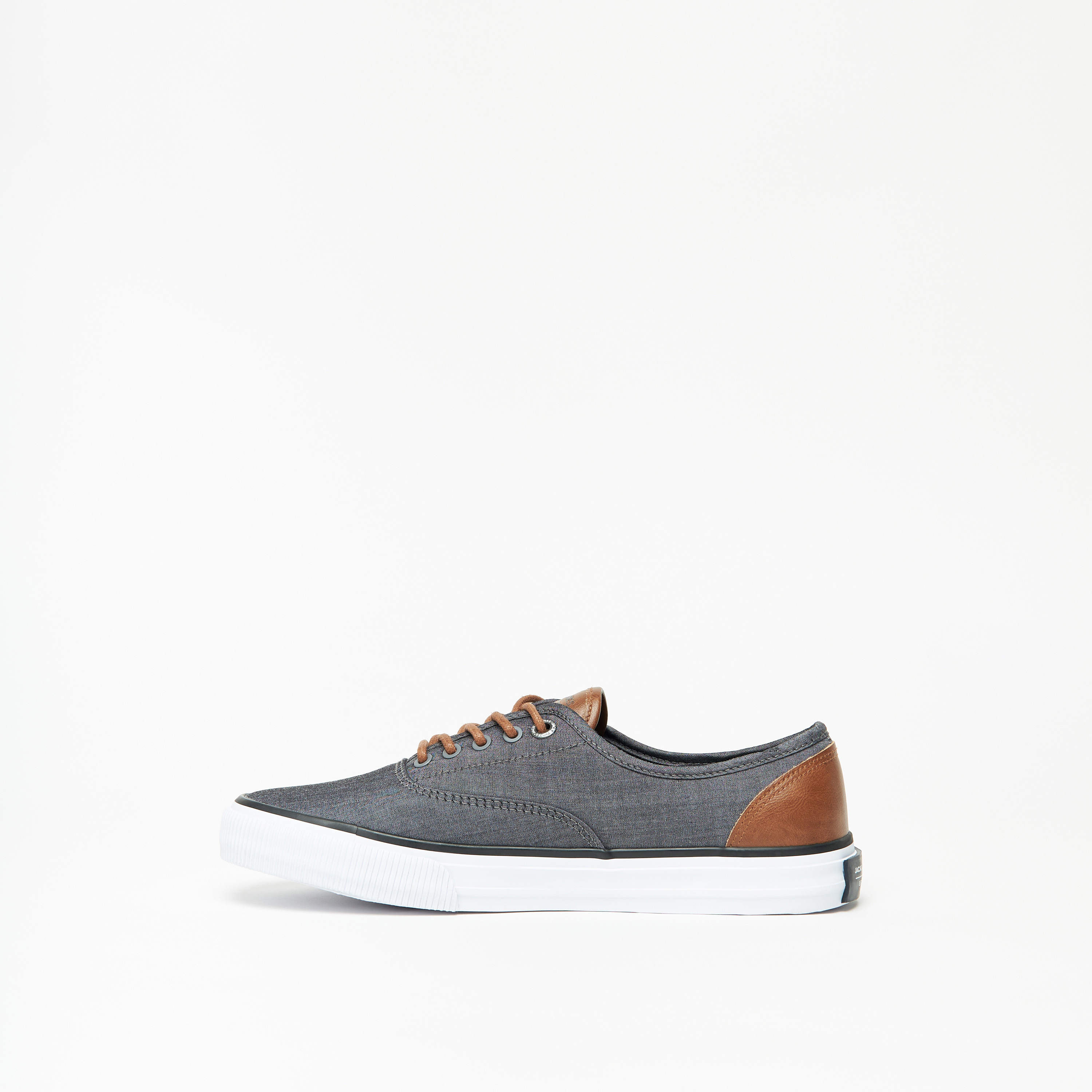 Jack & Jones Men's Low Top Lace Up Canvas Sneakers-men-shoes-sneakers-image-3