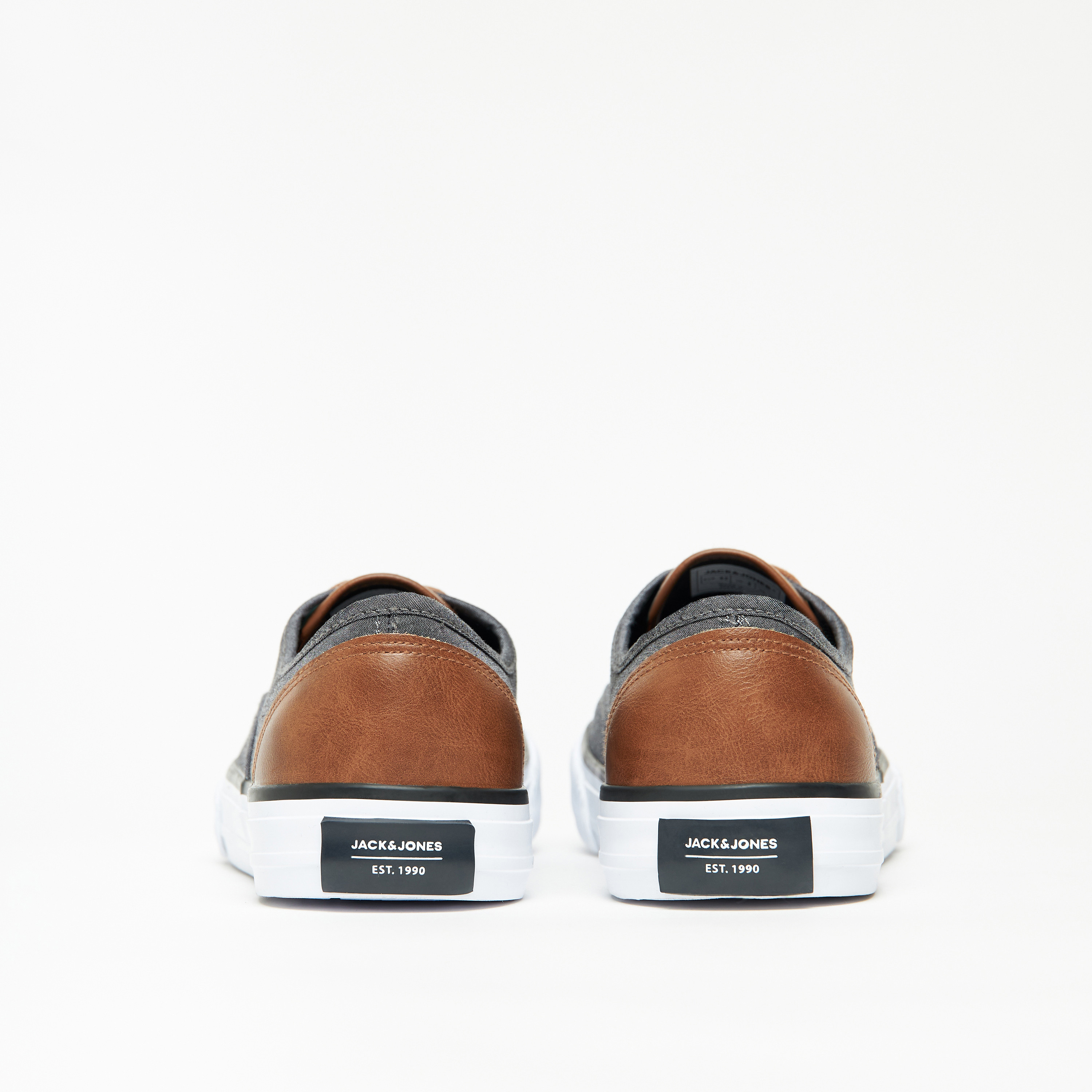 Jack & Jones Men's Low Top Lace Up Canvas Sneakers-men-shoes-sneakers-image-5