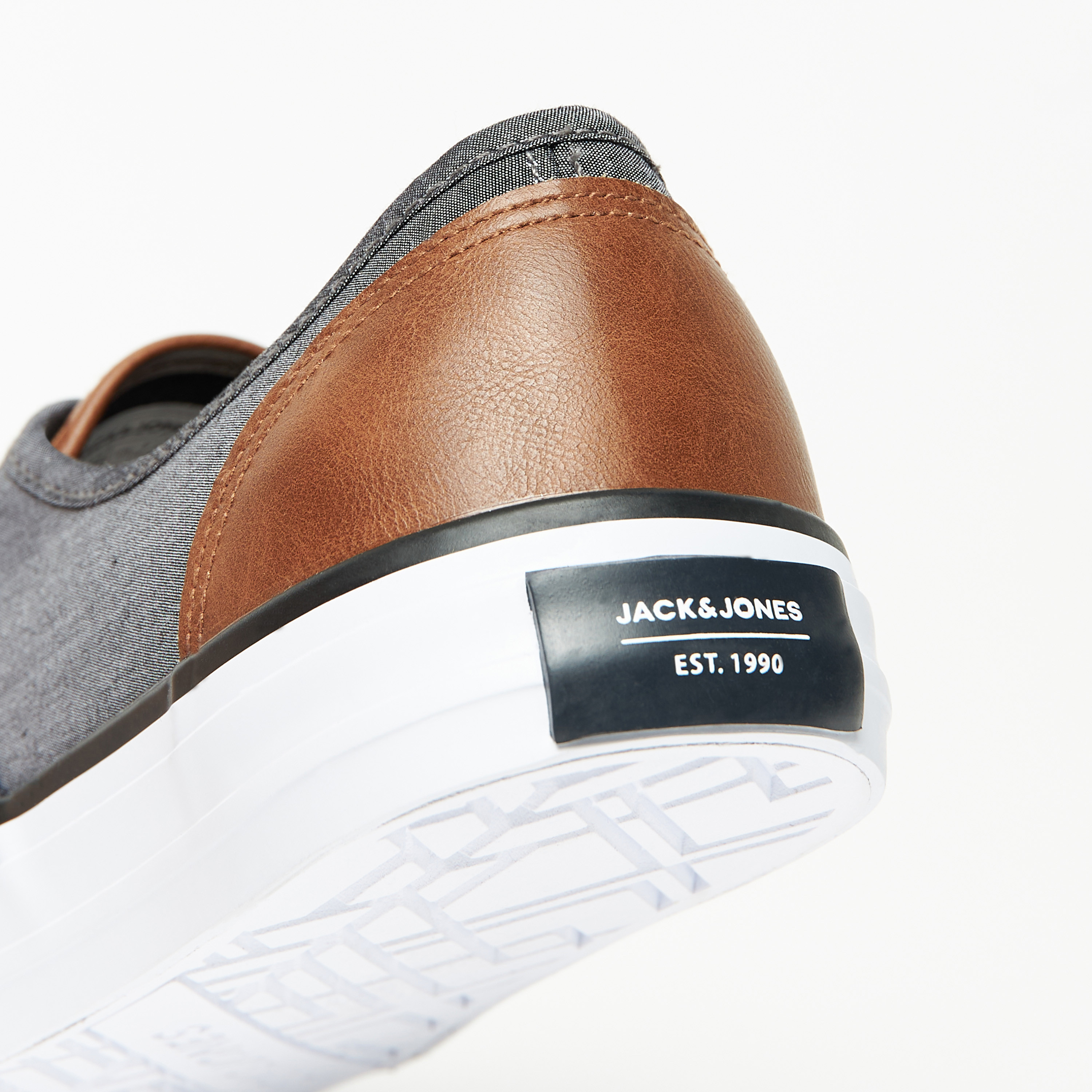Jack & Jones Men's Low Top Lace Up Canvas Sneakers-men-shoes-sneakers-image-8