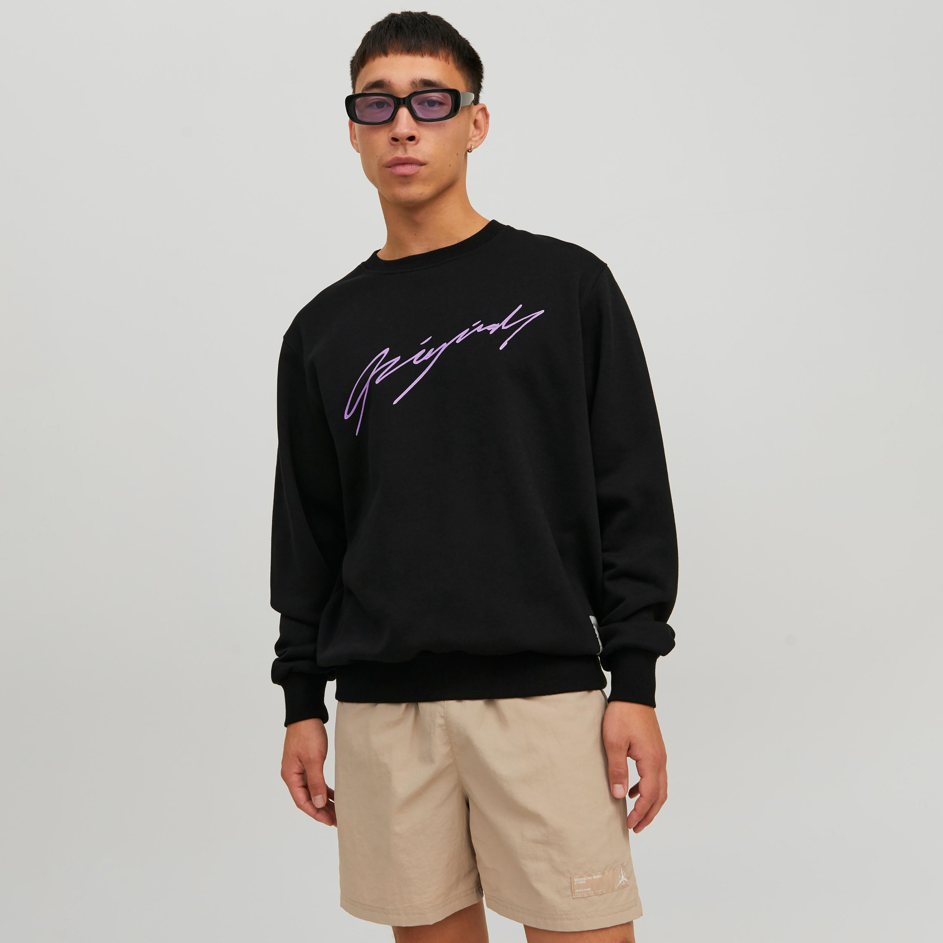 Jack & Jones Printed Crew Neck Long Sleeves Sweatshirt-men-winterwear-hoodiesandsweatshirts-image-1
