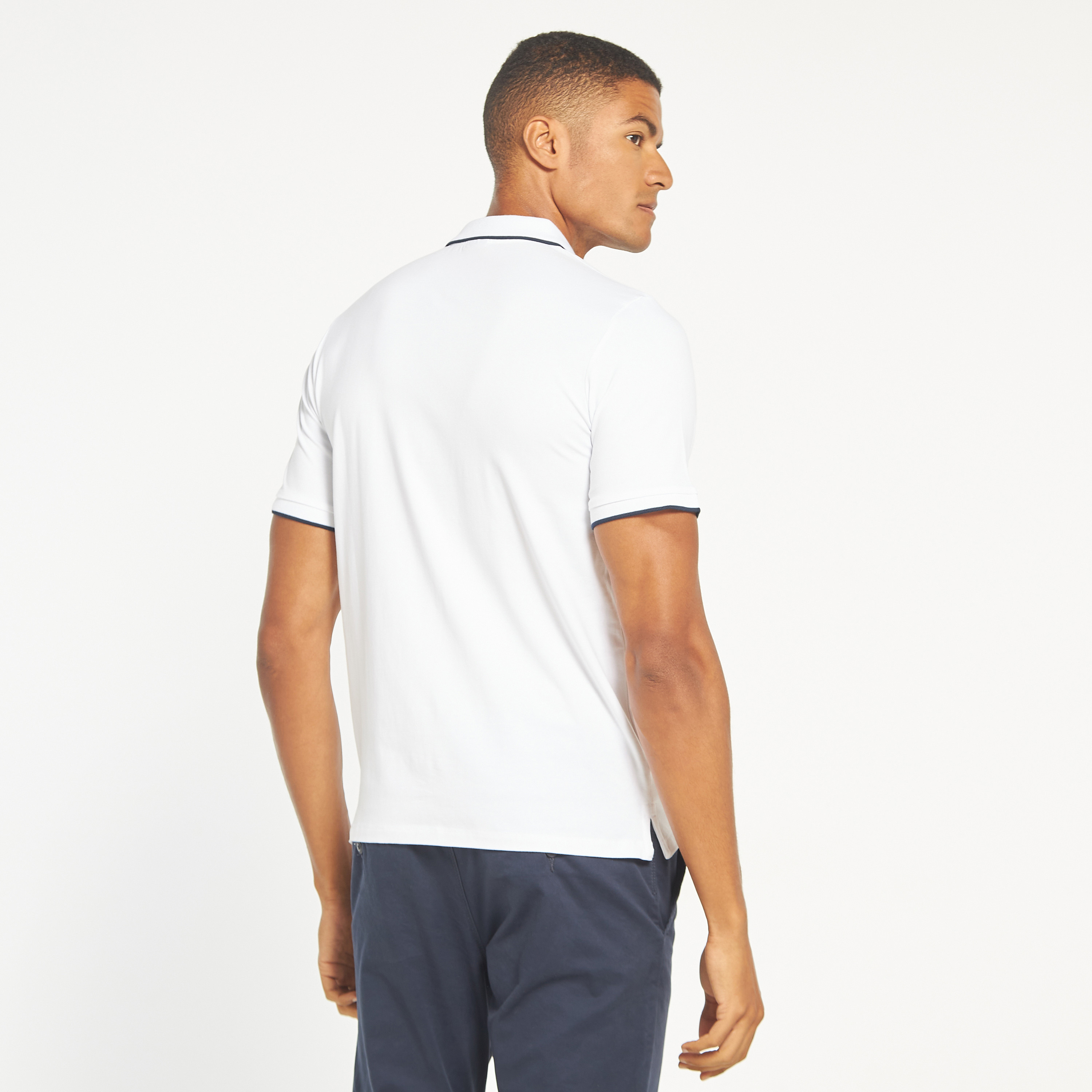 تي شيرت بولو سادة بأكمام قصيرة من جاك اند جونز-men-clothing-tshirtsandpolos-polos-image-7