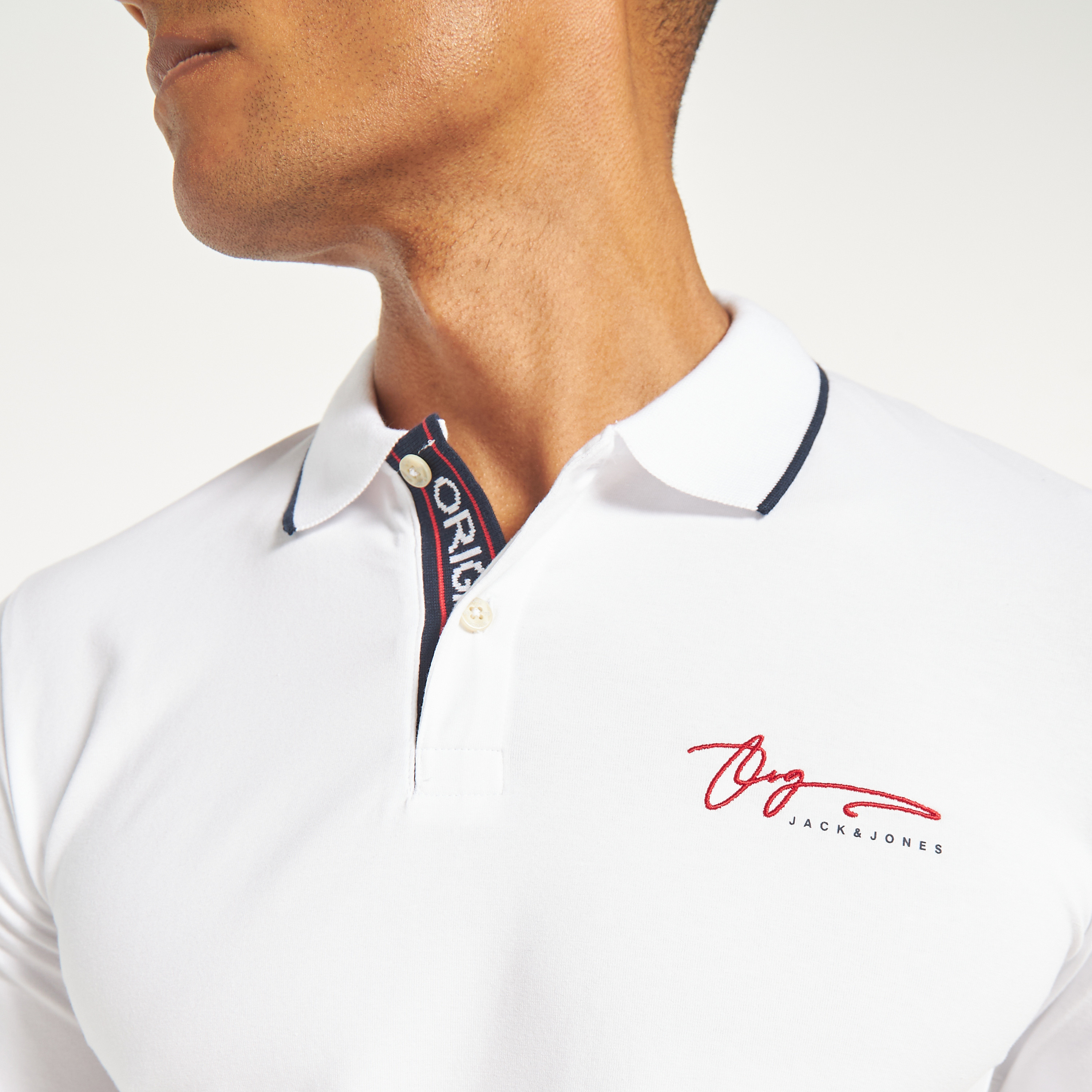 تي شيرت بولو سادة بأكمام قصيرة من جاك اند جونز-men-clothing-tshirtsandpolos-polos-image-8