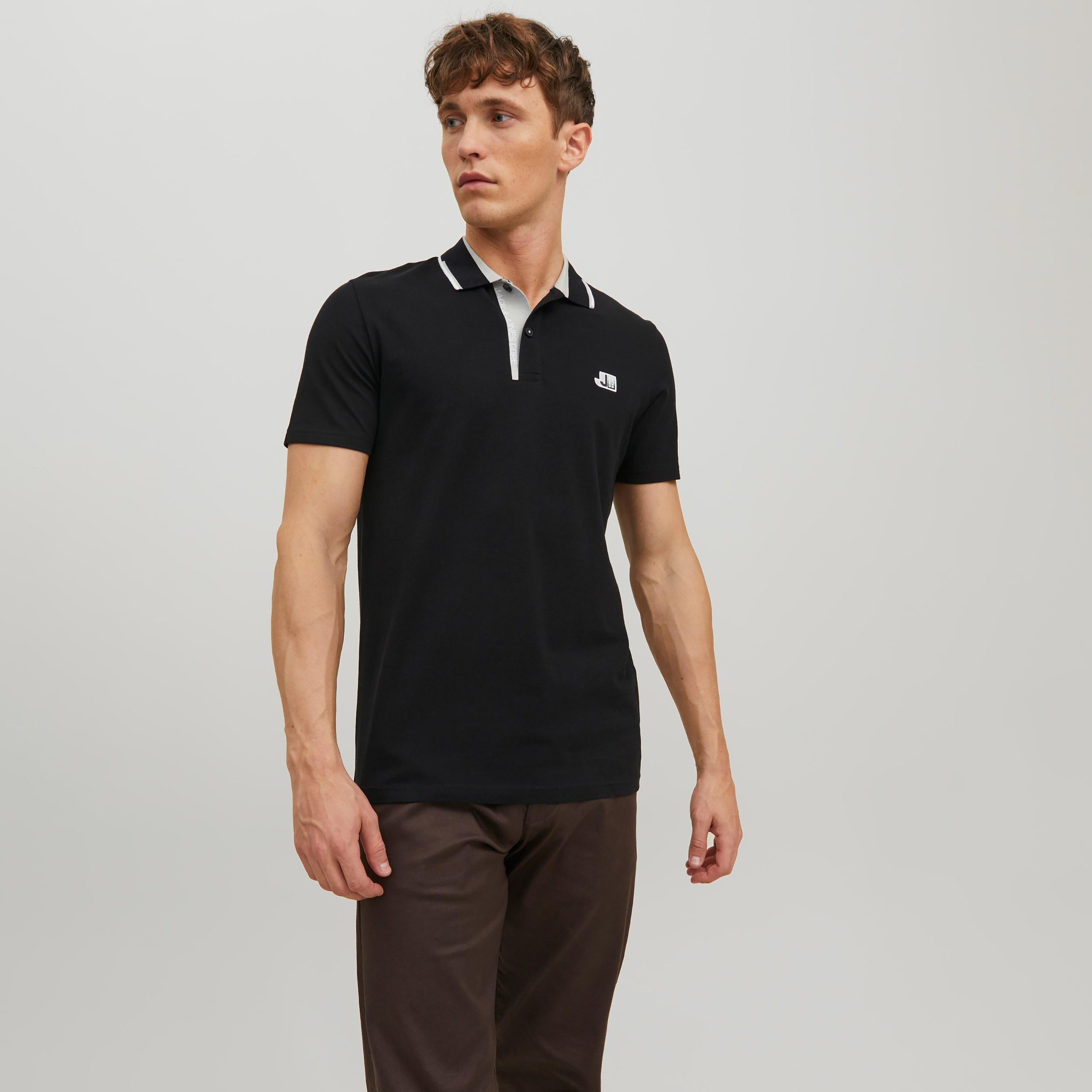 Jack & Jones Plain Short Sleeves Polo T-Shirt-men-clothing-tshirtsandpolos-polos-image-1