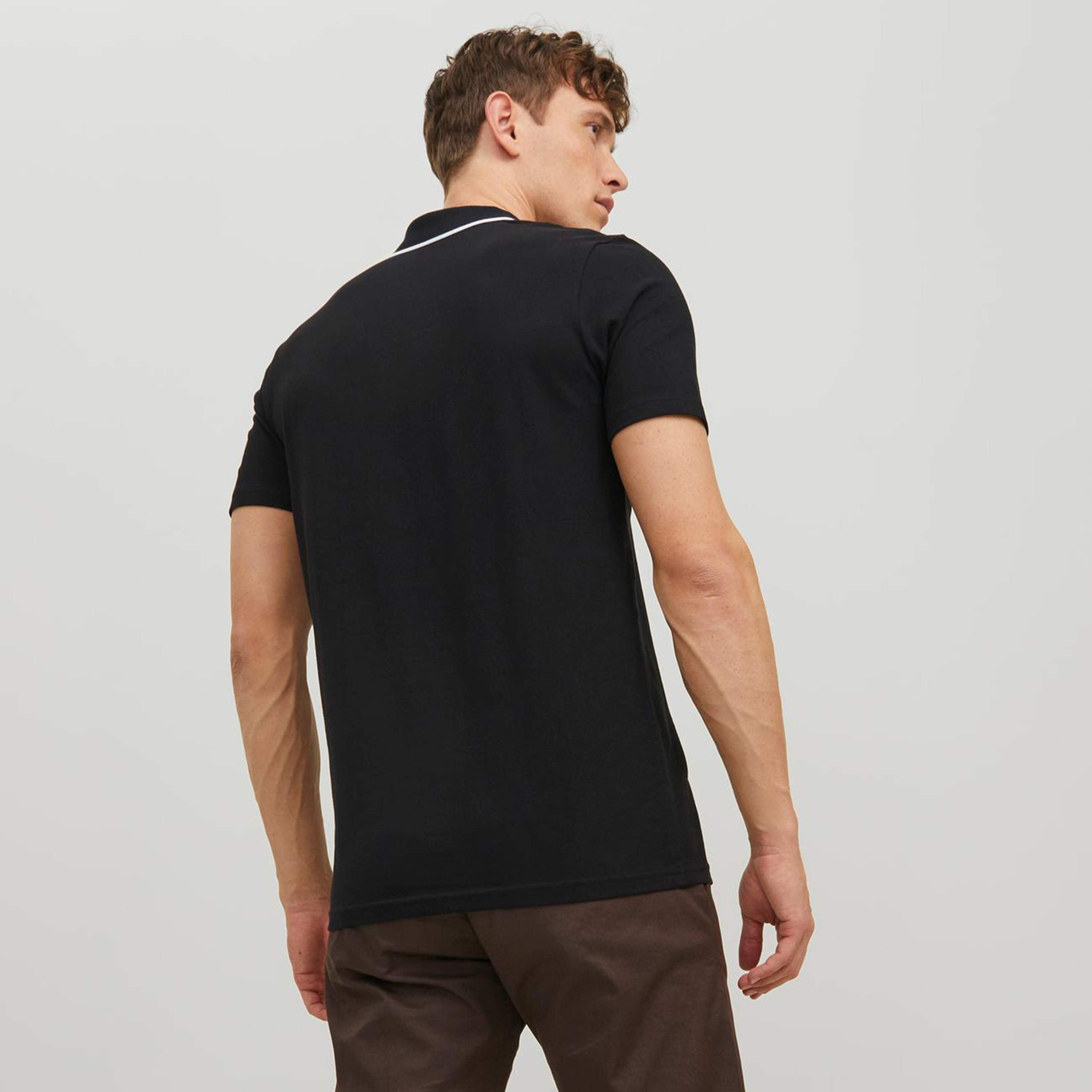 Jack & Jones Plain Short Sleeves Polo T-Shirt-men-clothing-tshirtsandpolos-polos-image-4