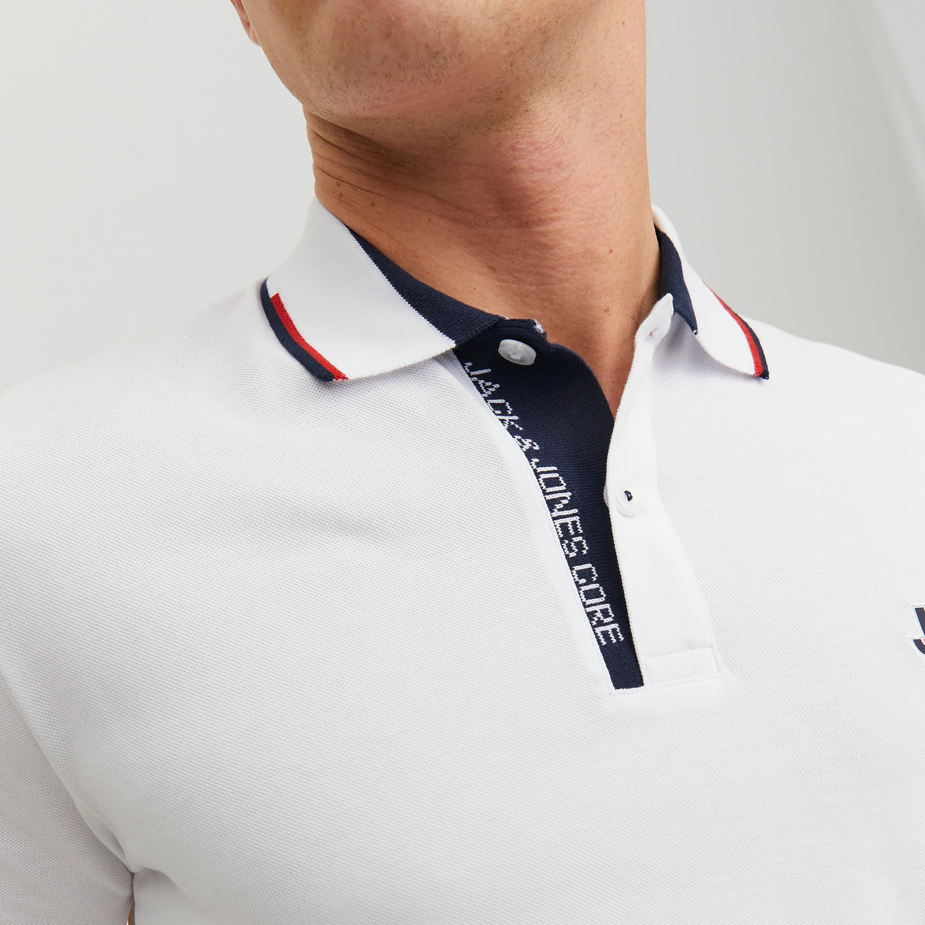 بولو تي شيرت من جاك آند جونز بأكمام قصيرة سادة-men-clothing-tshirtsandpolos-polos-image-13