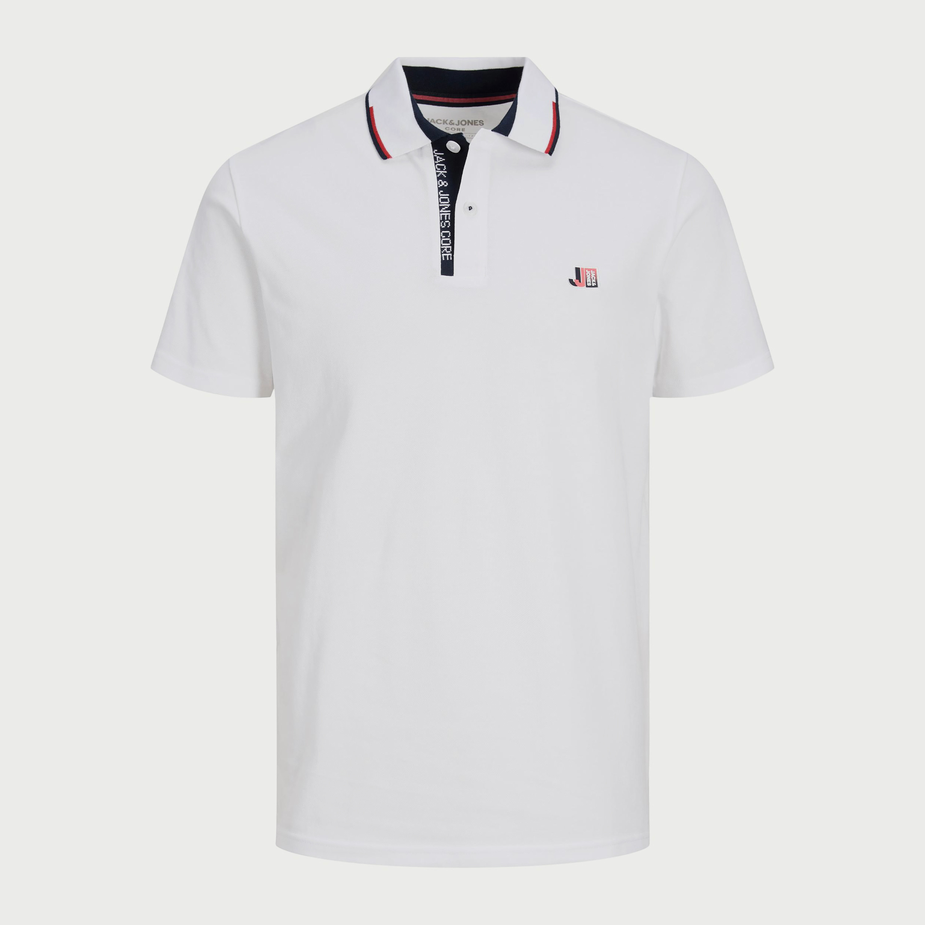 بولو تي شيرت من جاك آند جونز بأكمام قصيرة سادة-men-clothing-tshirtsandpolos-polos-image-15