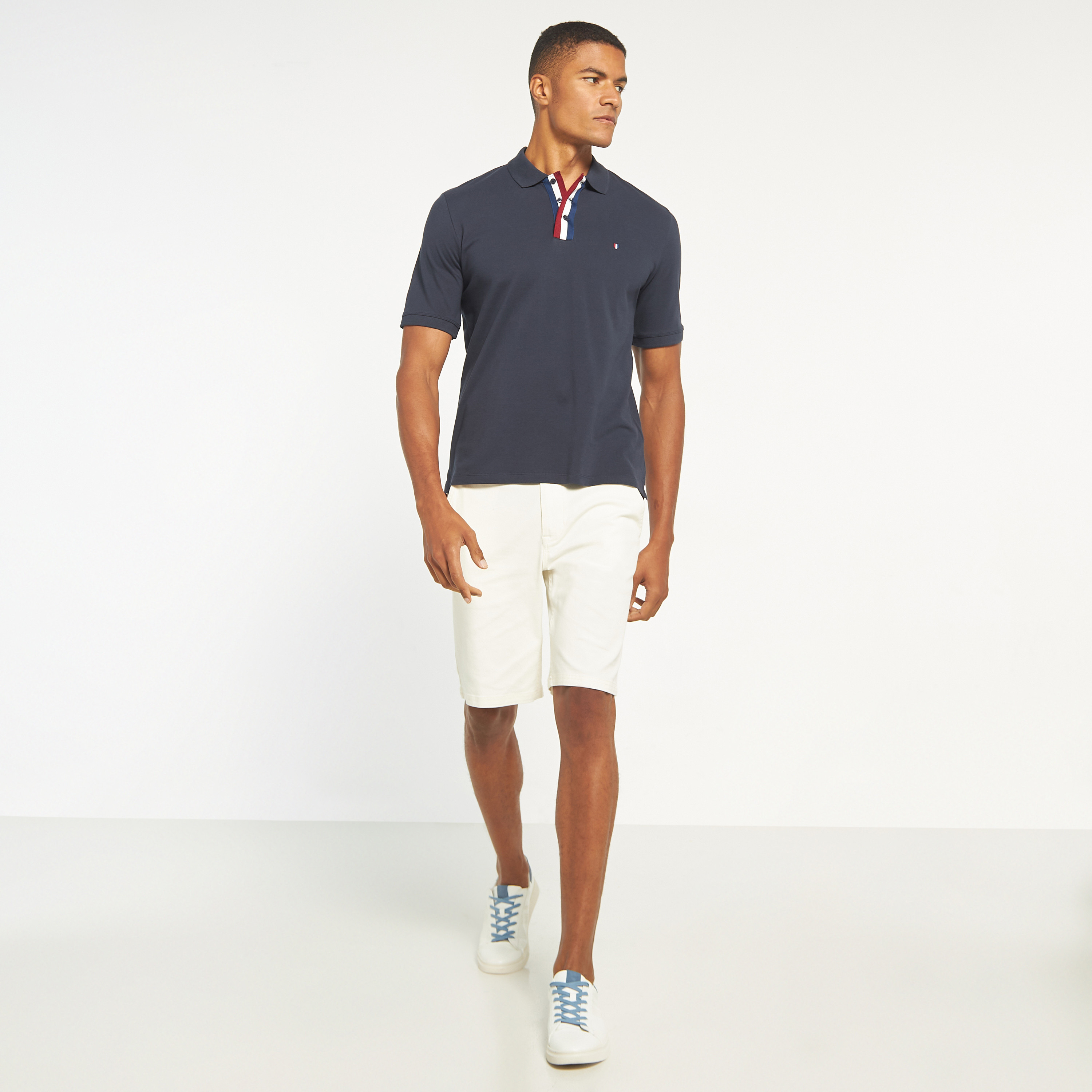 تي شيرت بولو سادة بأكمام قصيرة من جاك اند جونز-men-clothing-tshirtsandpolos-polos-image-2