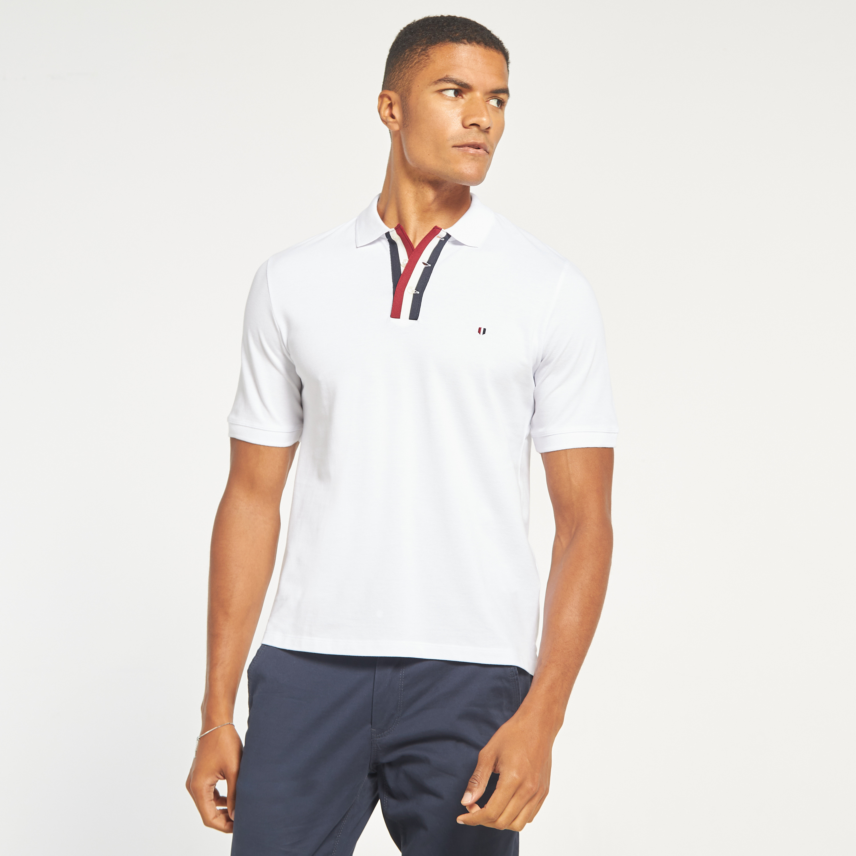 تي شيرت بولو سادة بأكمام قصيرة من جاك اند جونز-men-clothing-tshirtsandpolos-polos-image-5