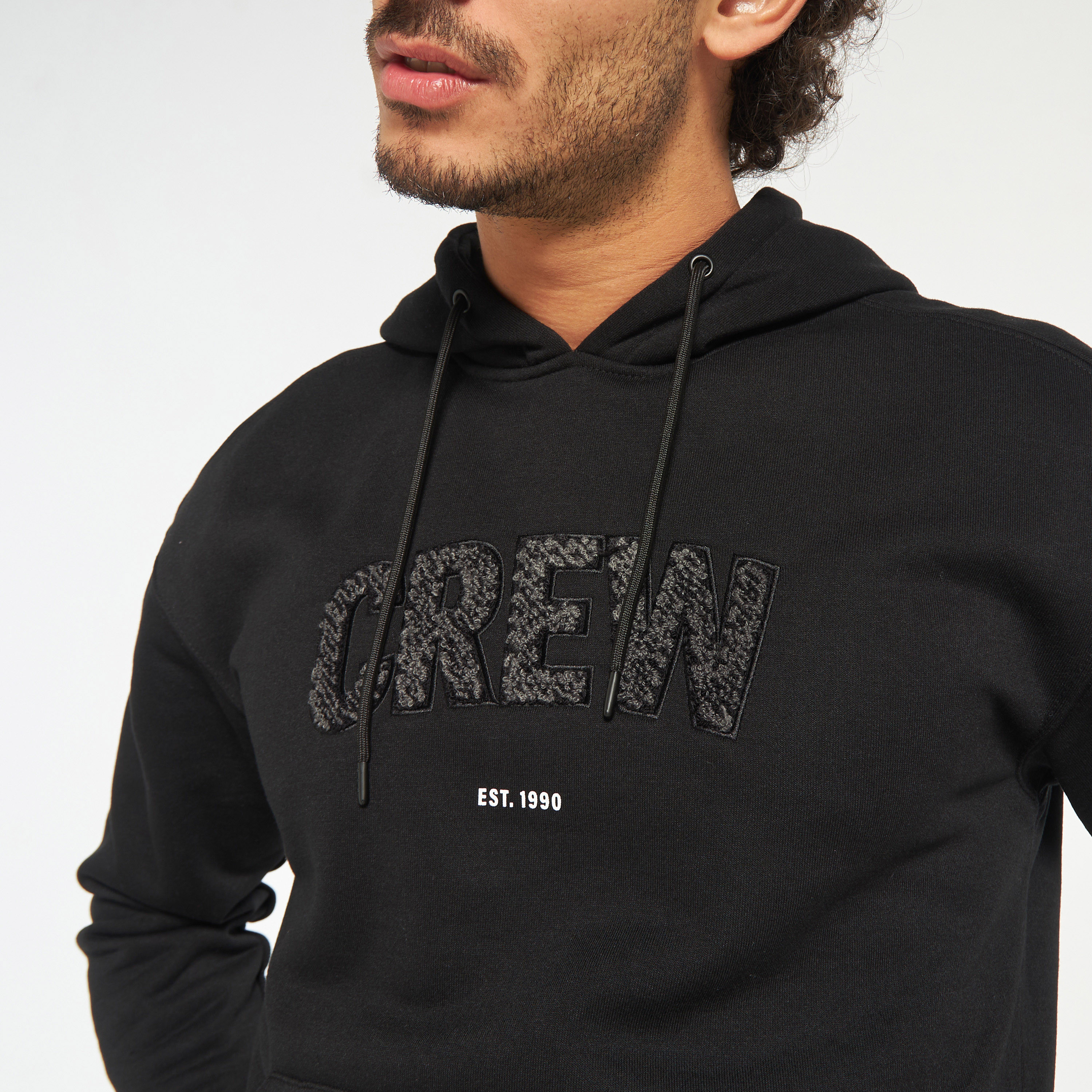 هودي من جاك آند جونز ذو مزخرف بأكمام طويلة مع جيب كانغارو-men-winterwear-hoodiesandsweatshirts-image-4