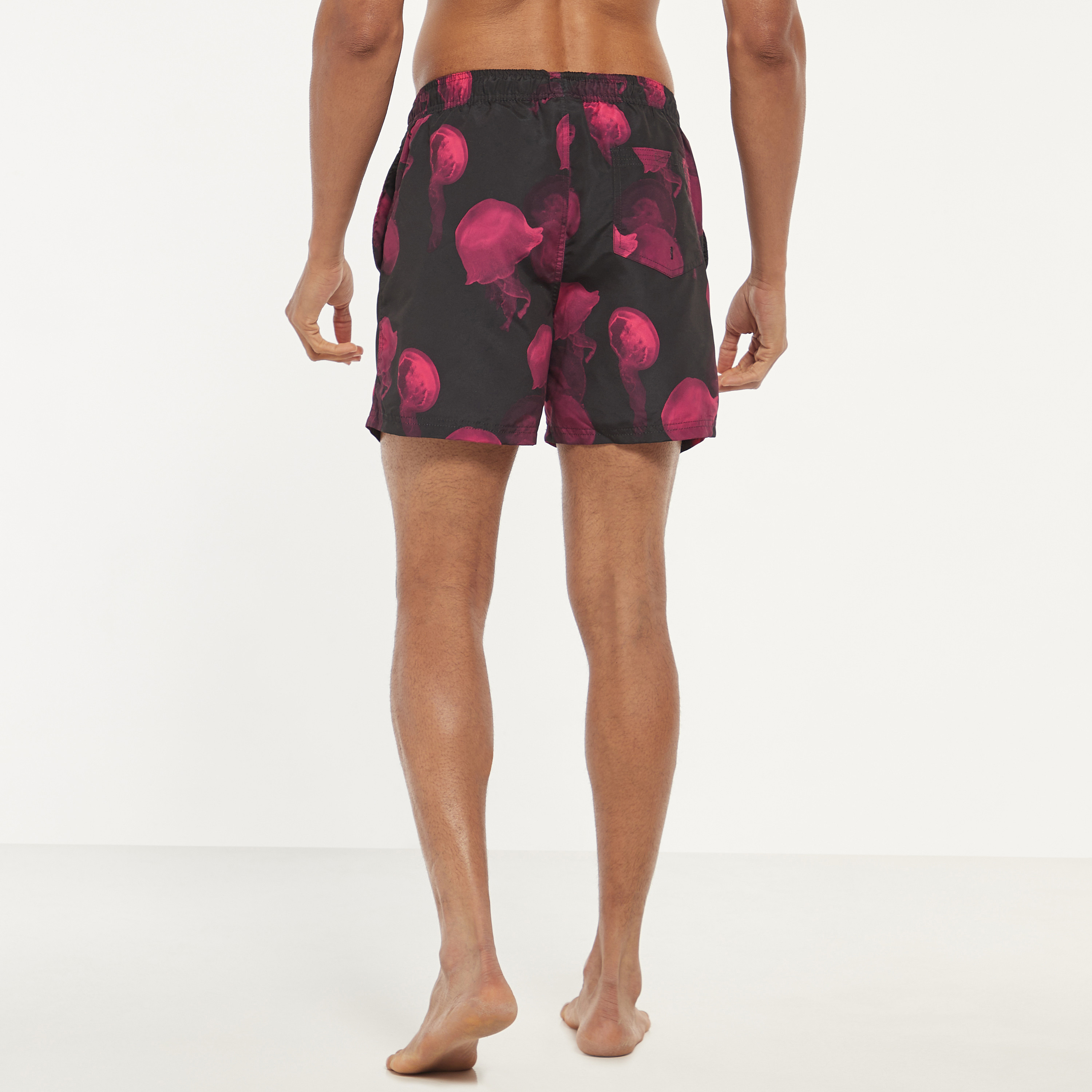 Jack & Jones Printed Mid Waist Drawstring Swim Shorts-men-clothing-swimandbeach-shorts-image-3