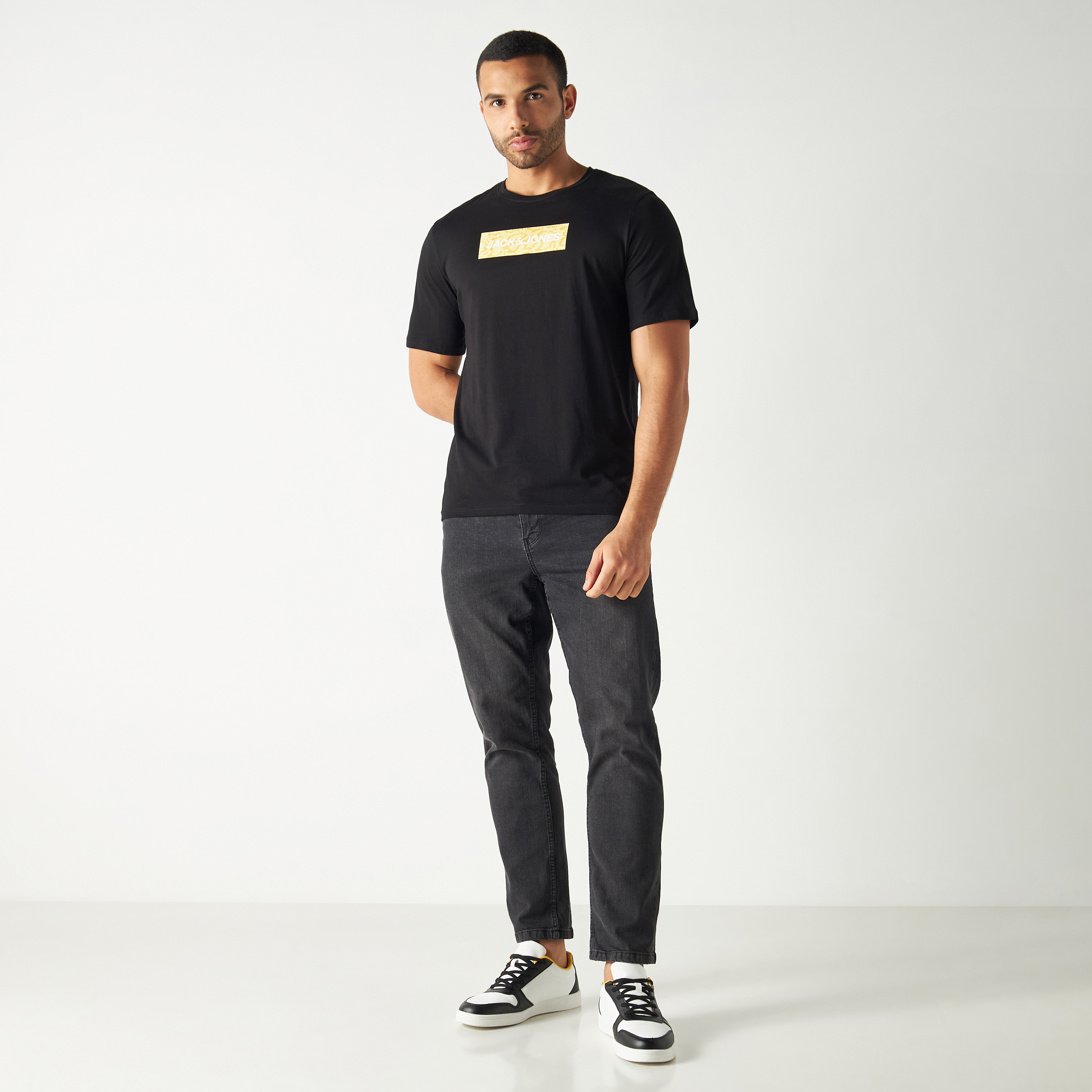 Jack & Jones Logo Crew Neck Short Sleeves T-Shirt-men-clothing-tshirtsandpolos-tshirts-image-2
