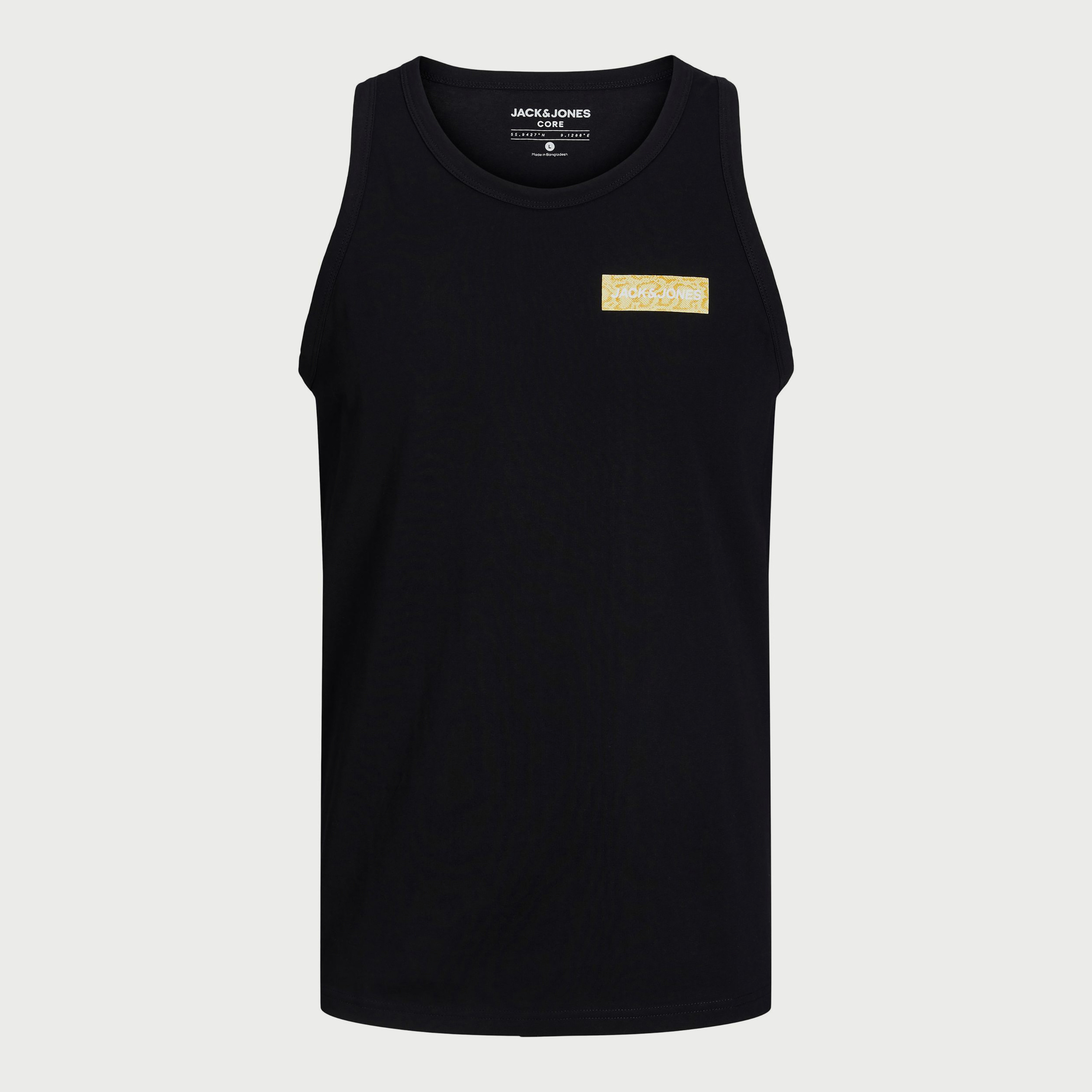 سترة رجالي سادة بدون أكمام بياقة دائرية من جاك اند جونز-men-clothing-tshirtsandpolos-vests-image-1