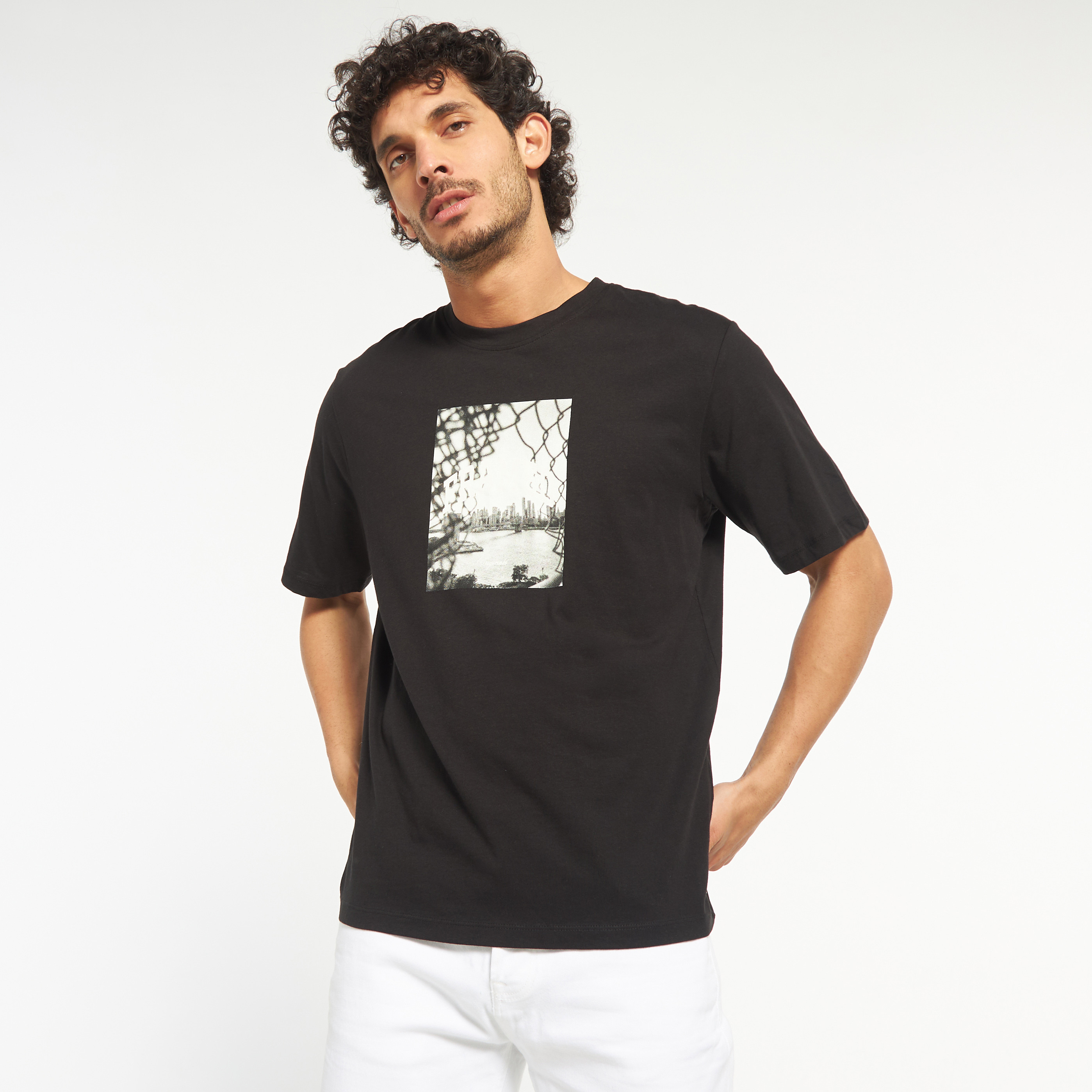 Jack & Jones Printed Crew Neck Short Sleeves T-Shirt-men-clothing-tshirtsandpolos-tshirts-image-1