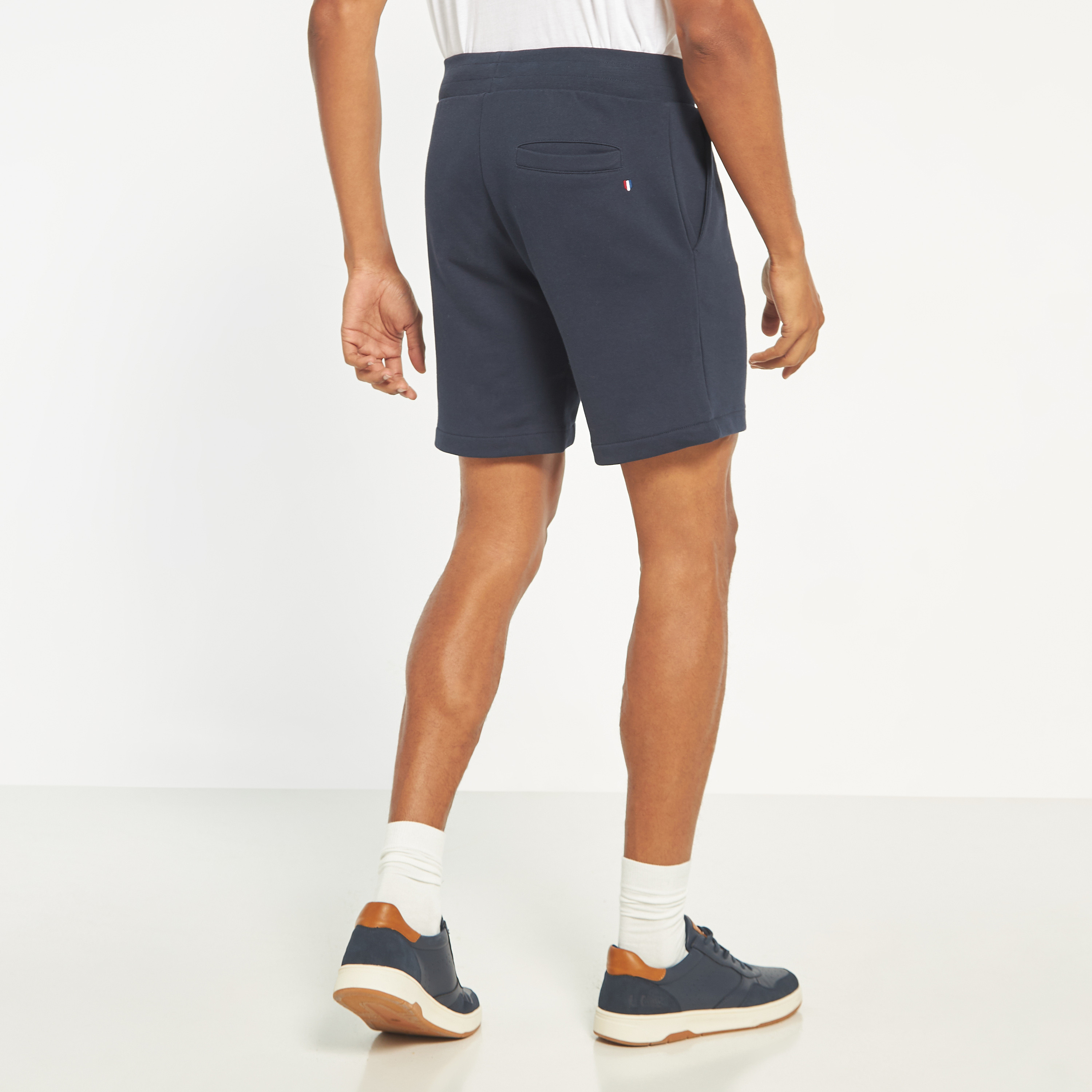 Jack & Jones Plain Mid Waist Drawstring Sweat Shorts-men-clothing-bottoms-shorts-image-3