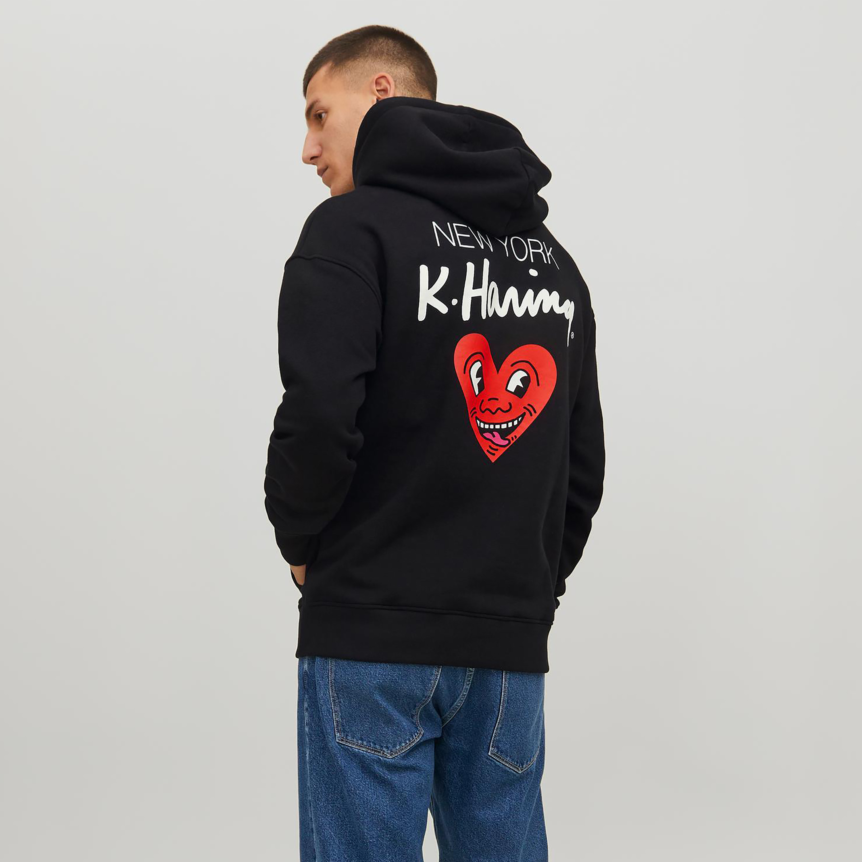 Jack & Jones Printed Long Sleeves Hoodie with Kangaroo Pocket-men-winterwear-hoodiesandsweatshirts-image-4
