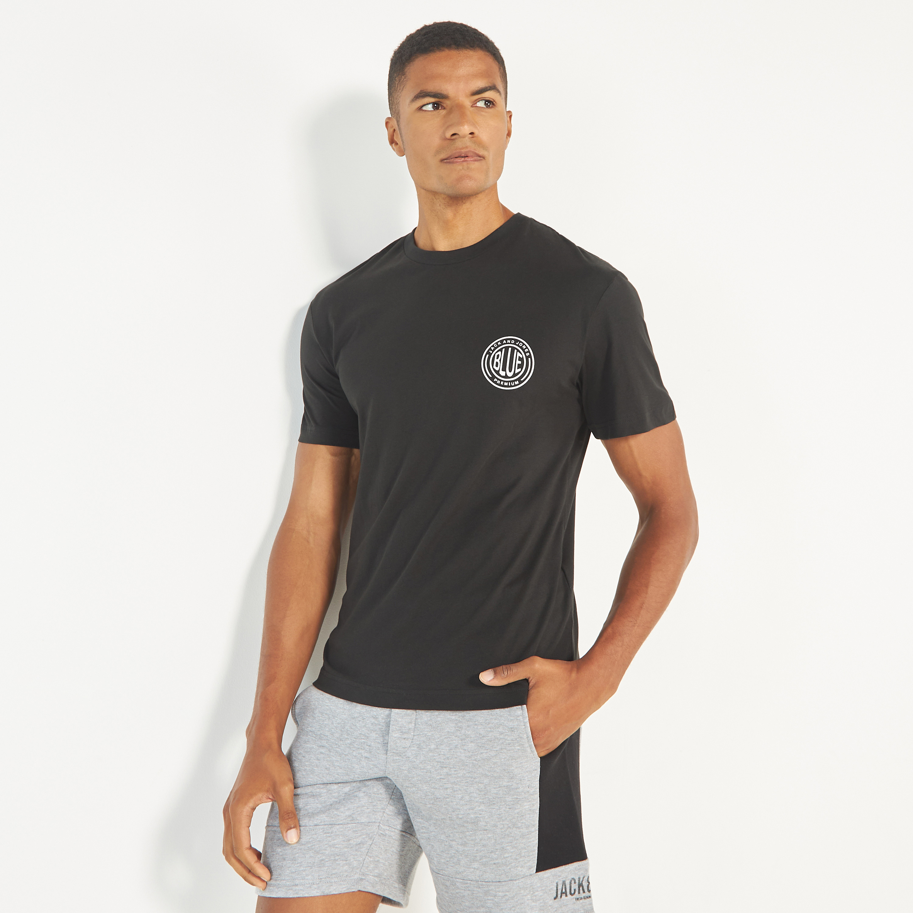Jack & Jones Logo Crew Neck Short Sleeves T-Shirt-men-clothing-tshirtsandpolos-tshirts-image-1
