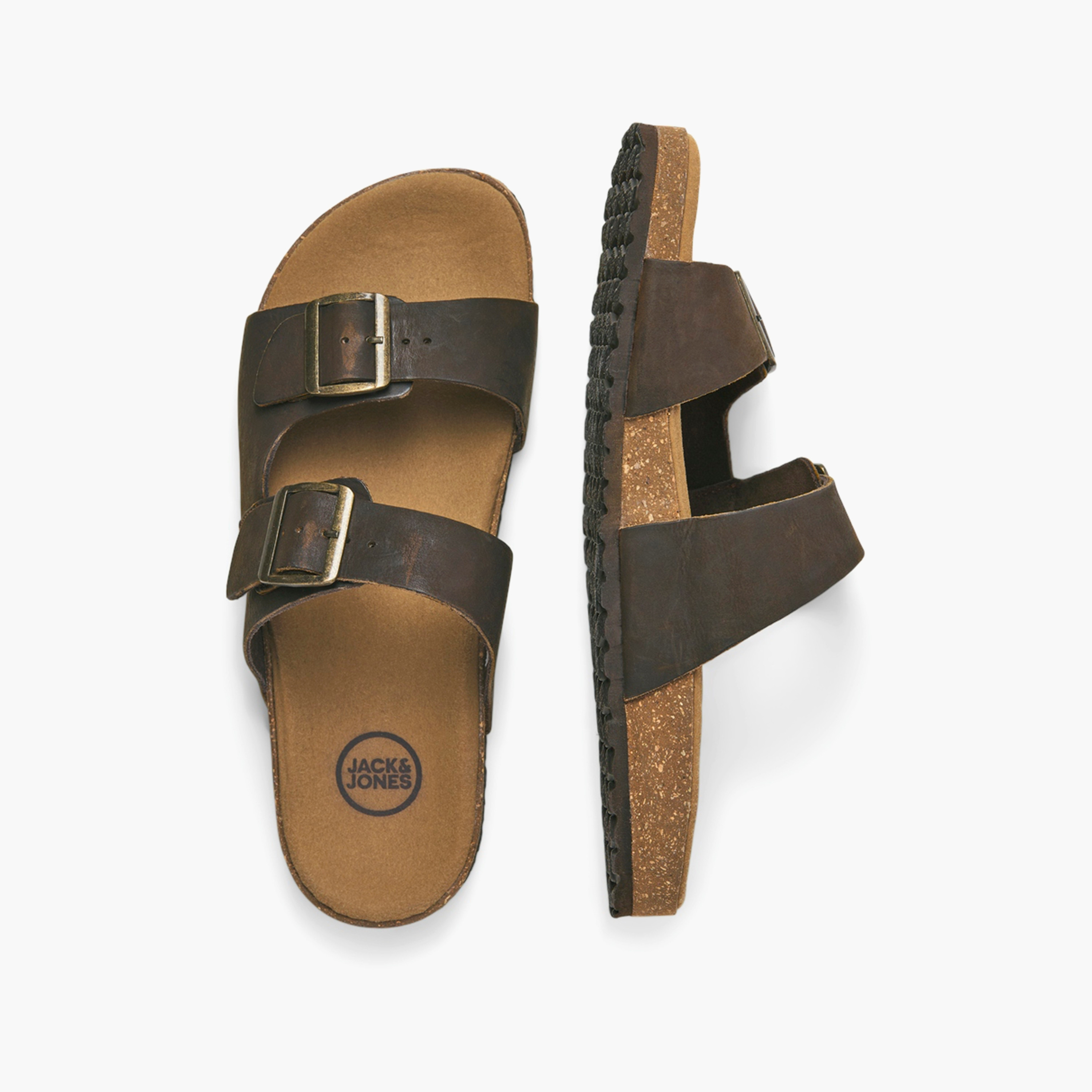Jack & Jones Men's Slip On Arabic Sandals | 12231423-men-shoes-sandals-image-3
