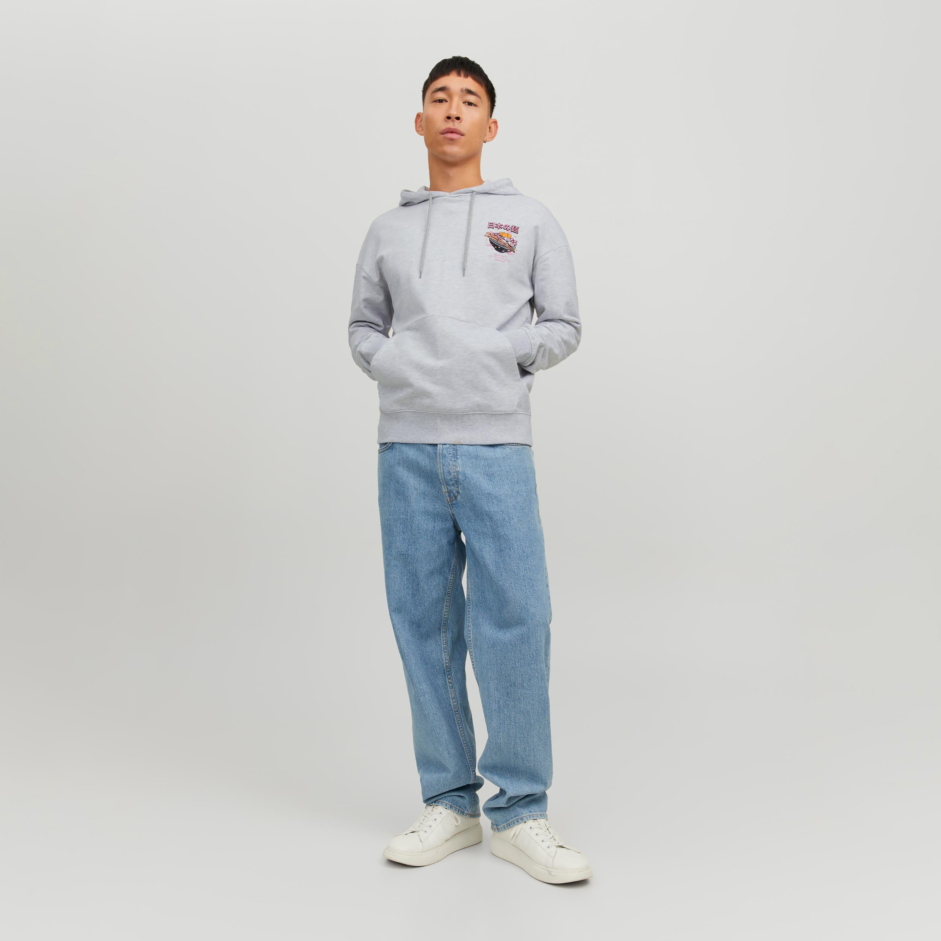Jack & Jones Printed Long Sleeves Hoodie with Kangaroo Pocket-men-winterwear-hoodiesandsweatshirts-image-2