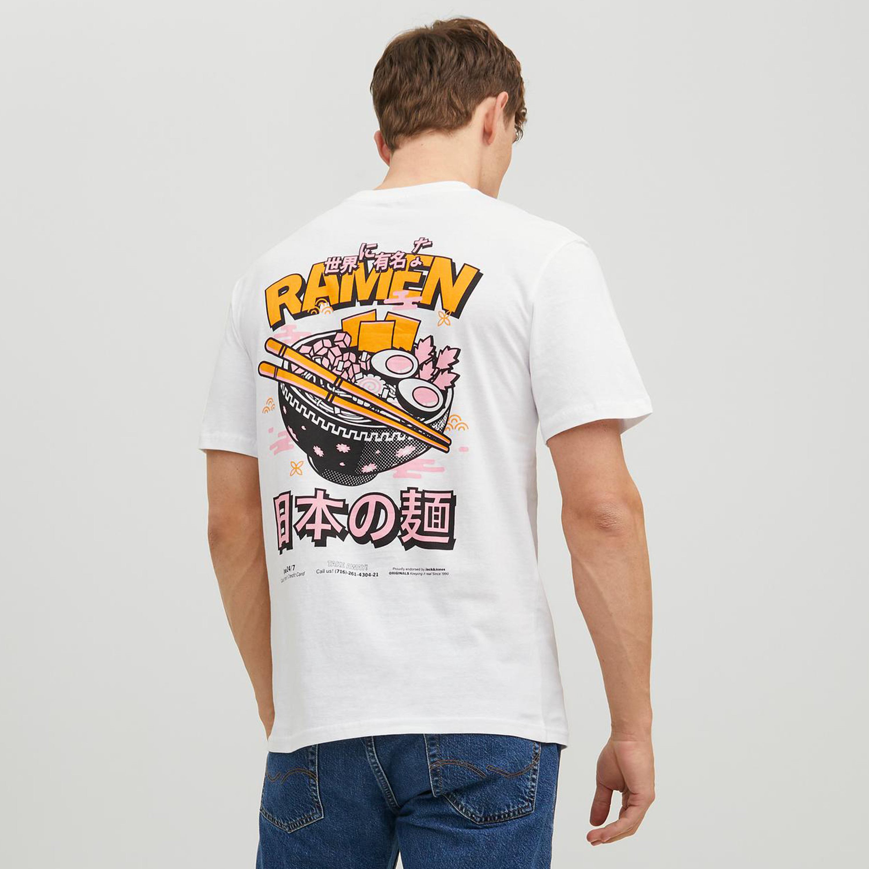 تي شيرت من جاك آند جونز مطبوع بأكمام قصيرة و ياقة مستديرة-men-clothing-tshirtsandpolos-tshirts-image-4