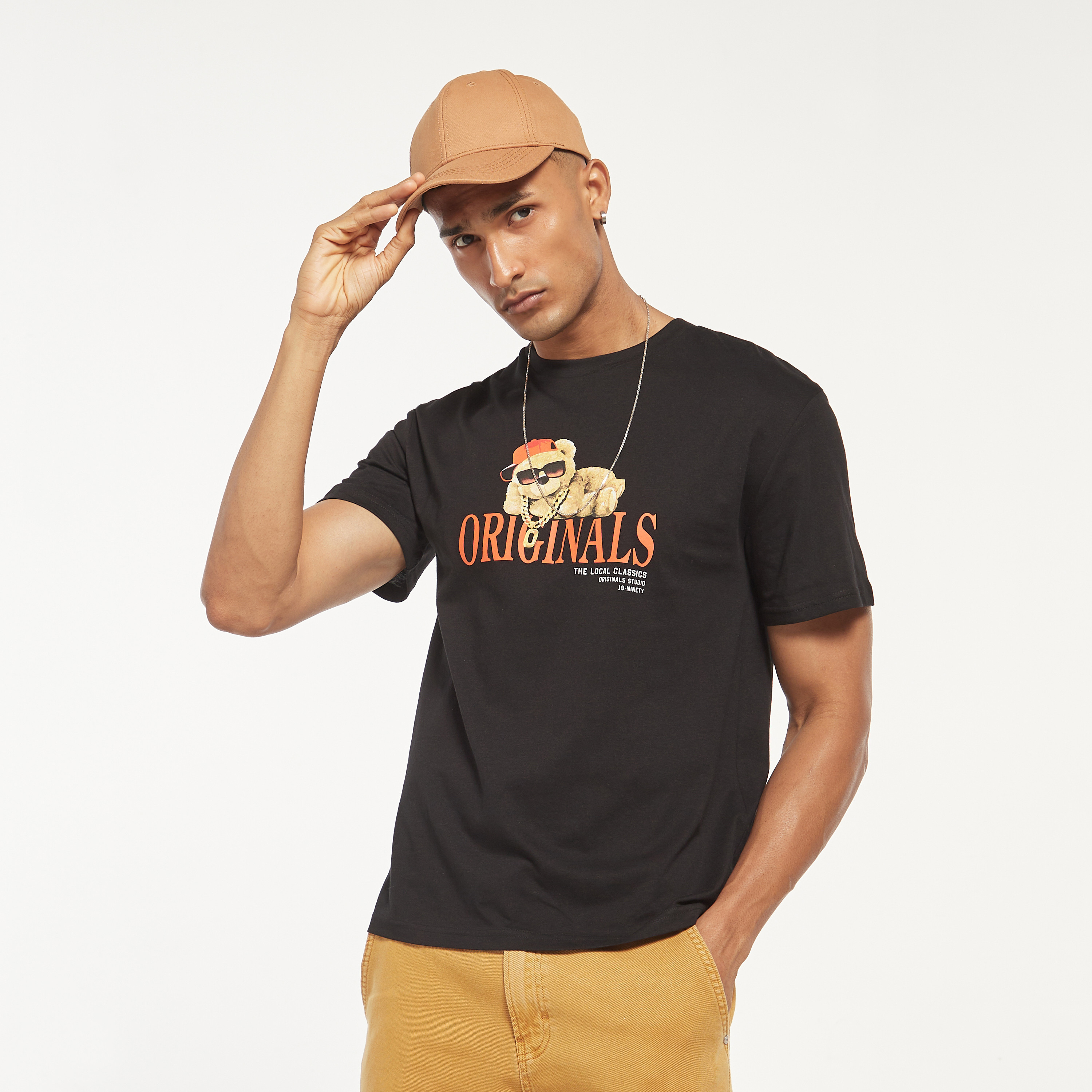 Jack & Jones Printed Crew Neck Short Sleeves T-Shirt-men-clothing-tshirtsandpolos-tshirts-image-1