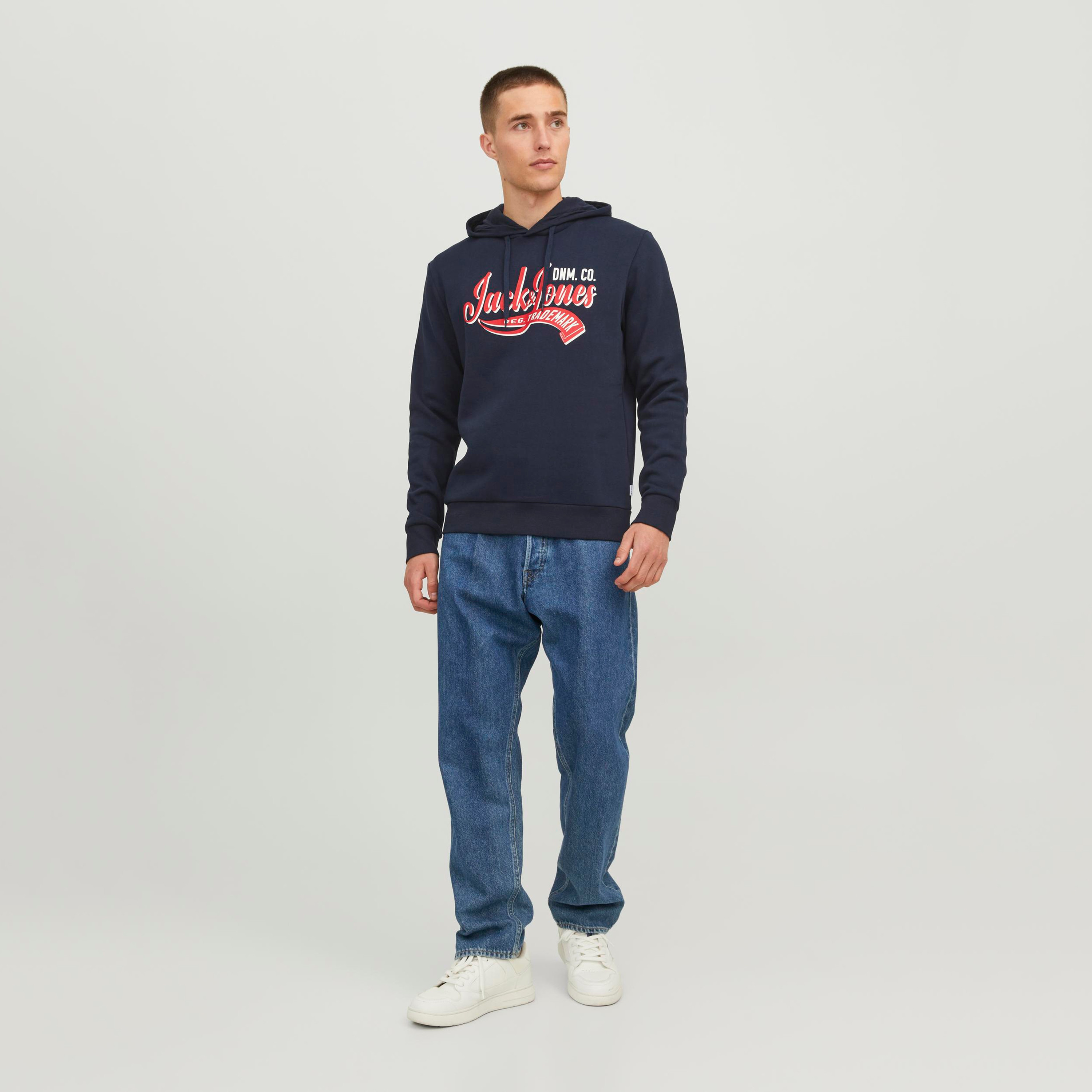 Jack & Jones Logo Print Long Sleeves Hoodie-men-winterwear-hoodiesandsweatshirts-image-2