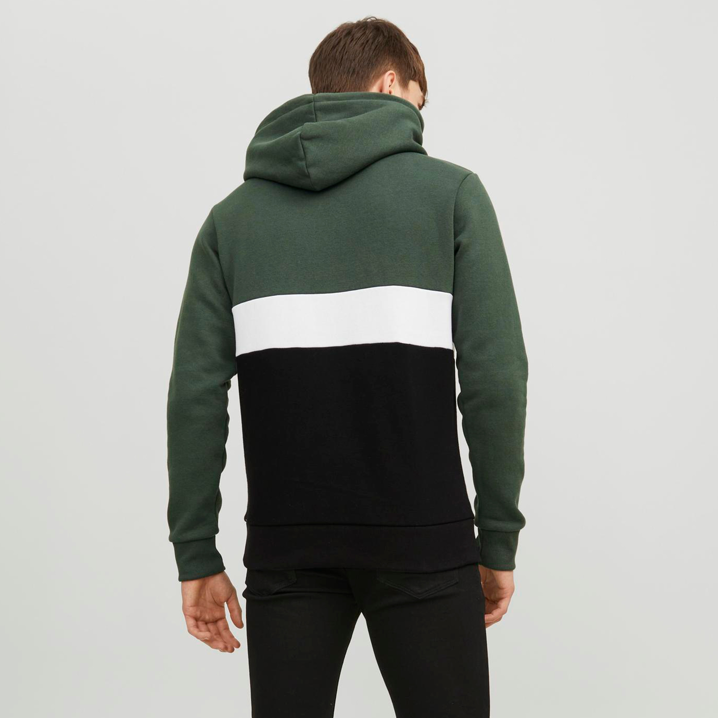 Jack & Jones Colour Block Hoodie with Kangaroo Pocket-men-winterwear-hoodiesandsweatshirts-image-4
