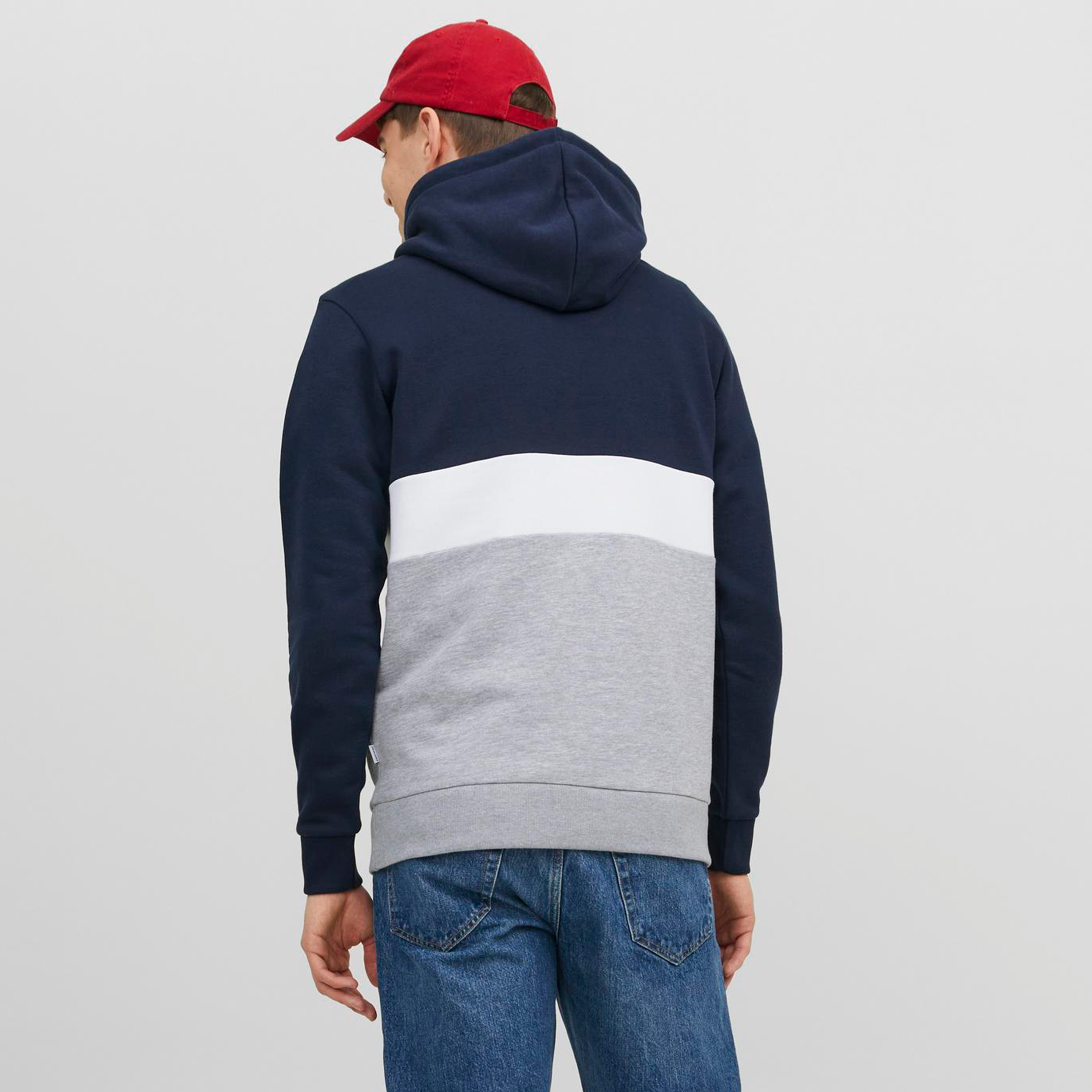 Jack & Jones Colour Block Hoodie with Kangaroo Pocket-men-winterwear-hoodiesandsweatshirts-image-8