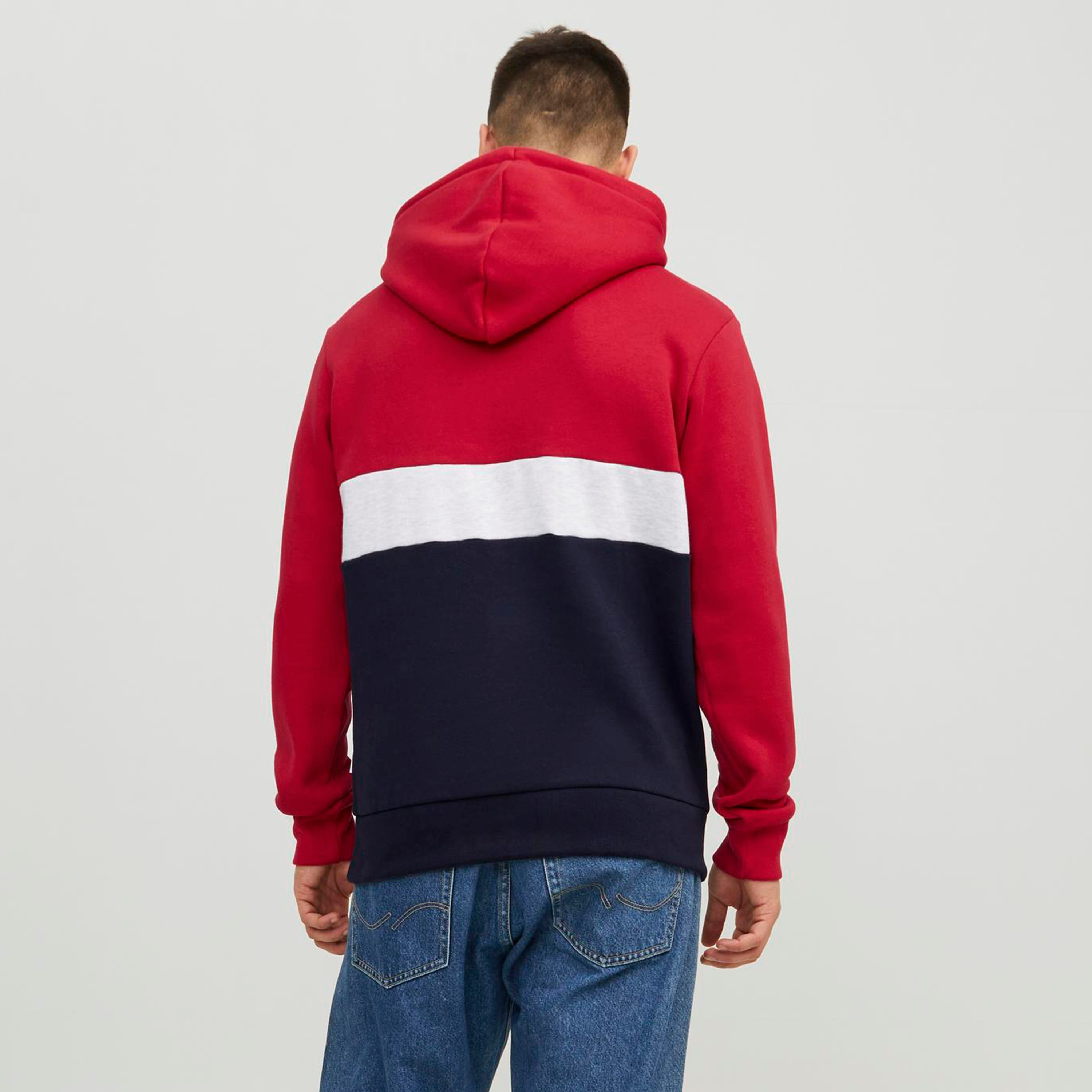 Jack & Jones Colour Block Hoodie with Kangaroo Pocket-men-winterwear-hoodiesandsweatshirts-image-12
