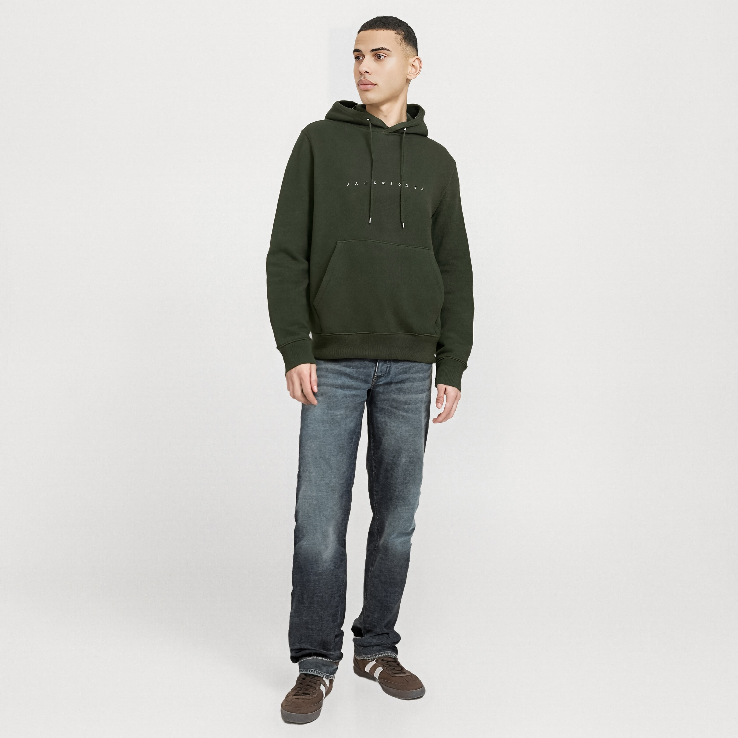 Jack & Jones Logo Kangaroo Pocket Hoodie-men-winterwear-hoodiesandsweatshirts-image-2