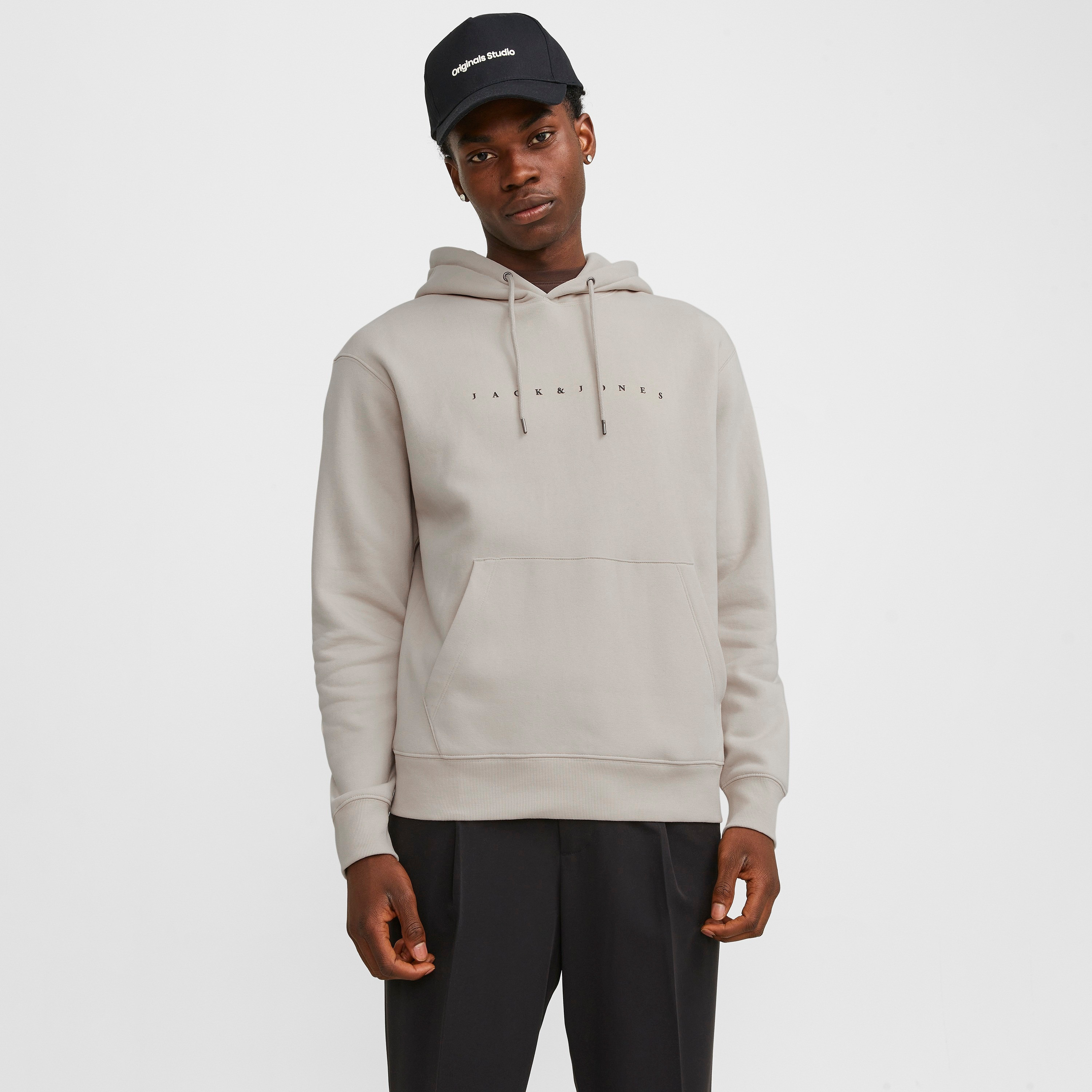 Jack & Jones Logo Kangaroo Pocket Hoodie-men-winterwear-hoodiesandsweatshirts-image-1